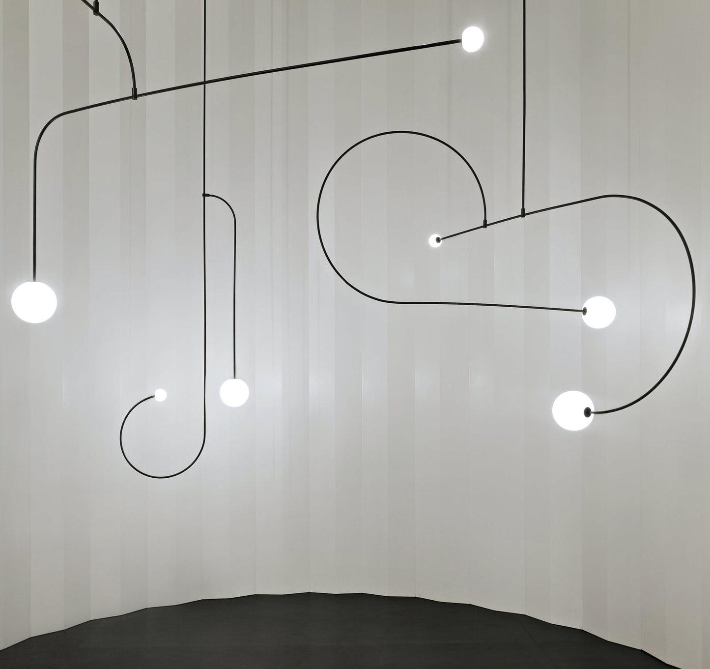 Oslo Opal Glass Globe Chandelier