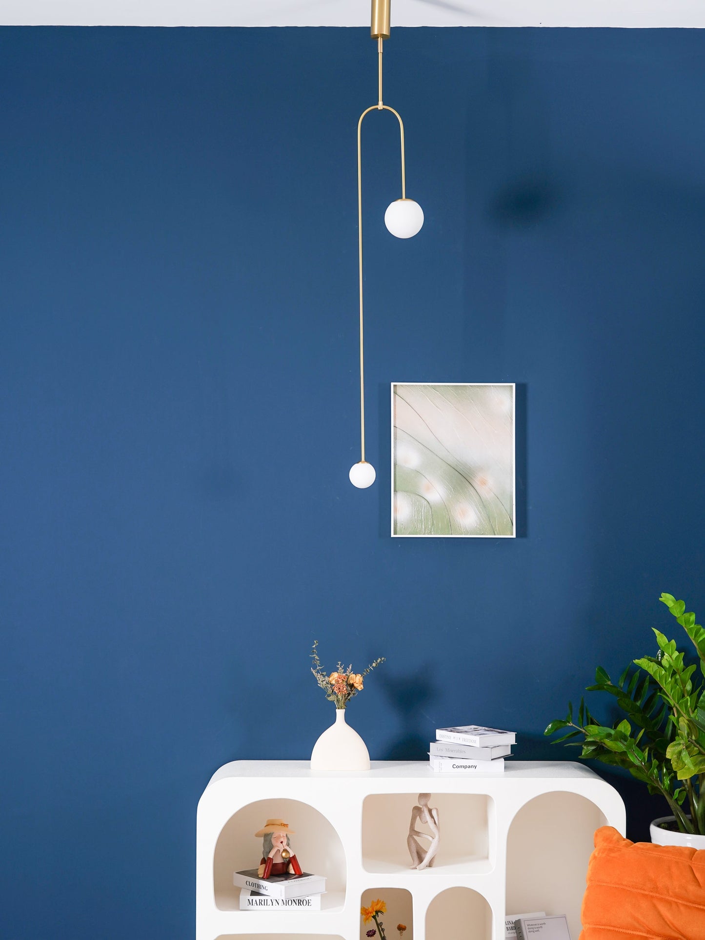 Oslo Opal Glass Globe Chandelier