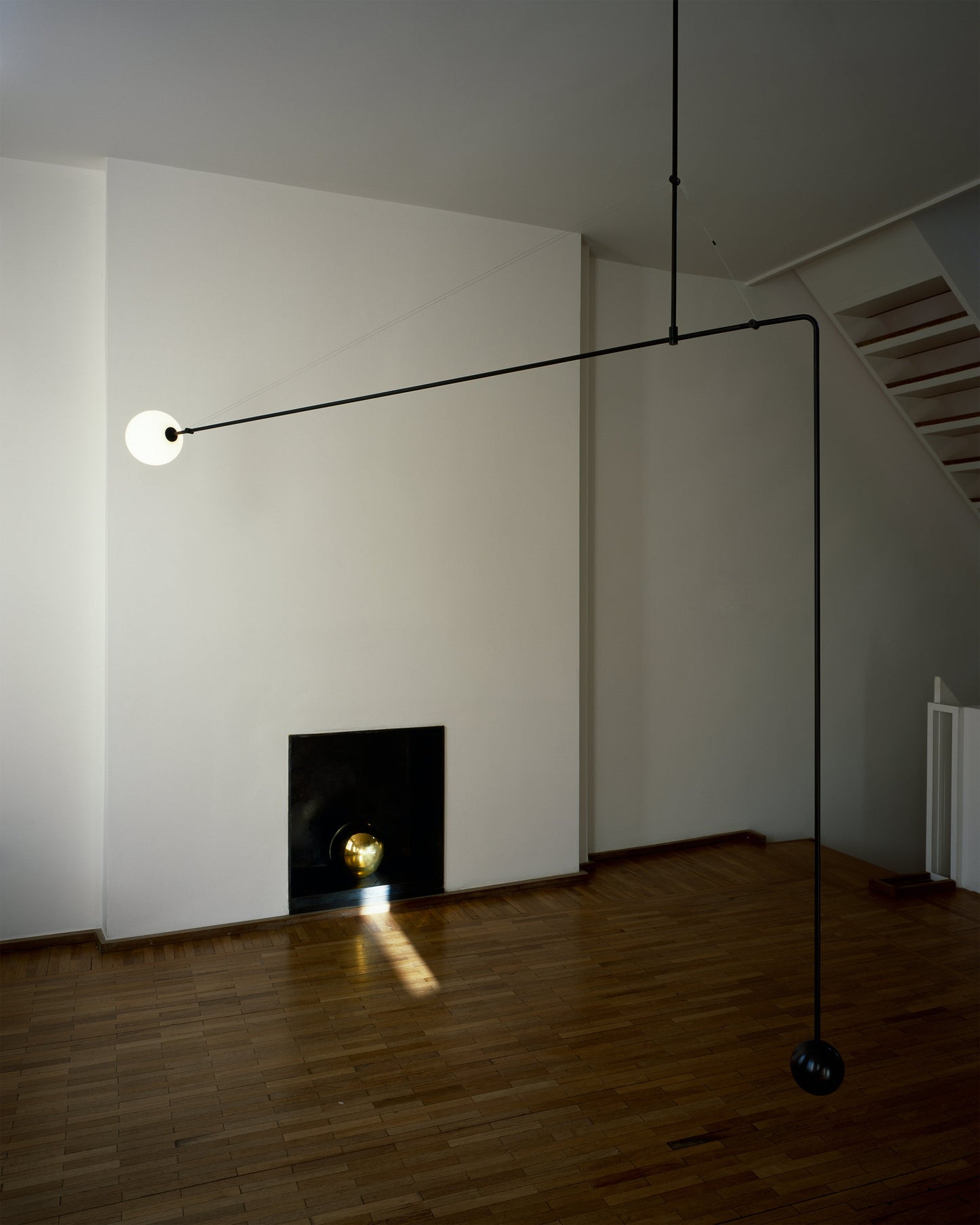 Oslo Opal Glass Globe Chandelier