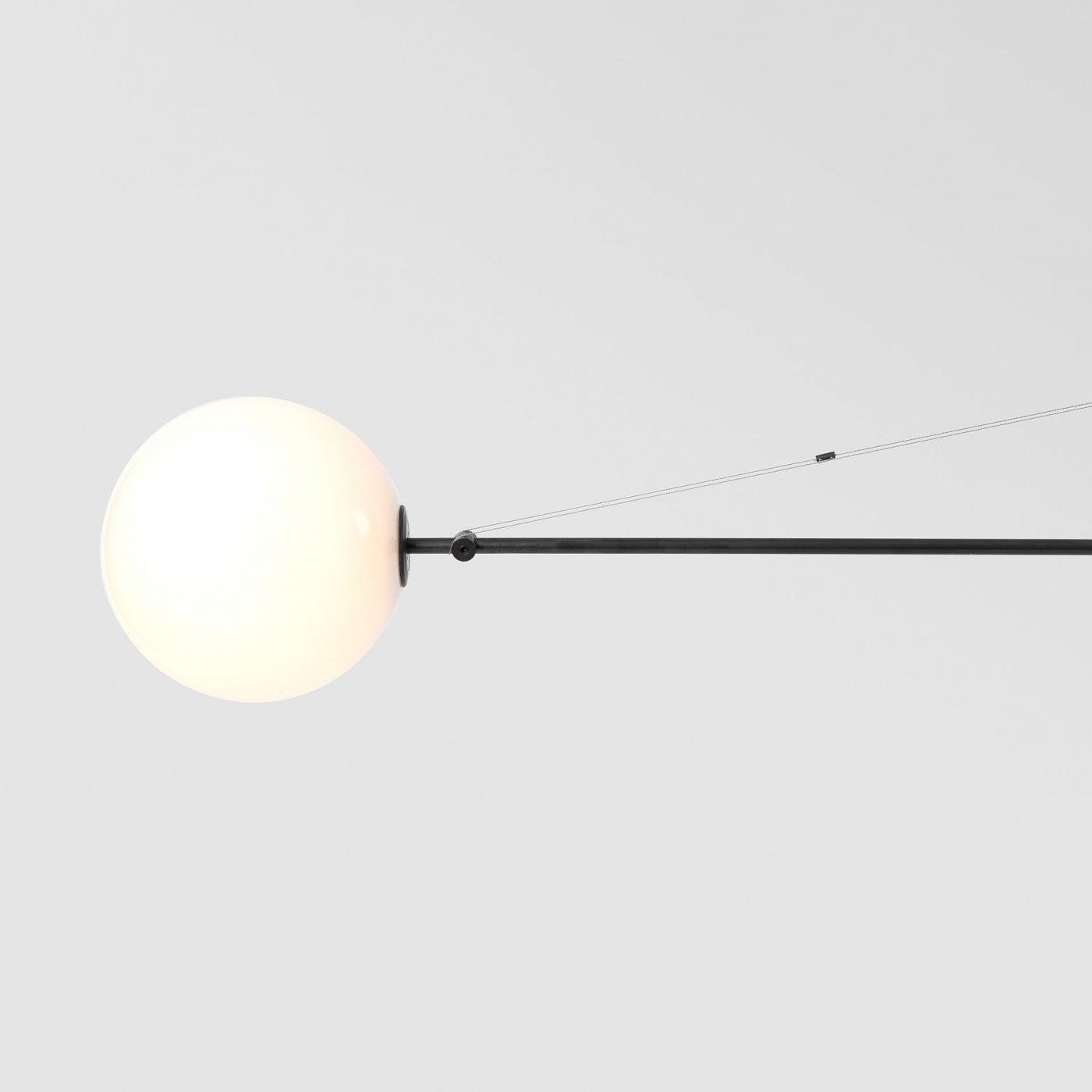 Oslo Opal Glass Globe Chandelier