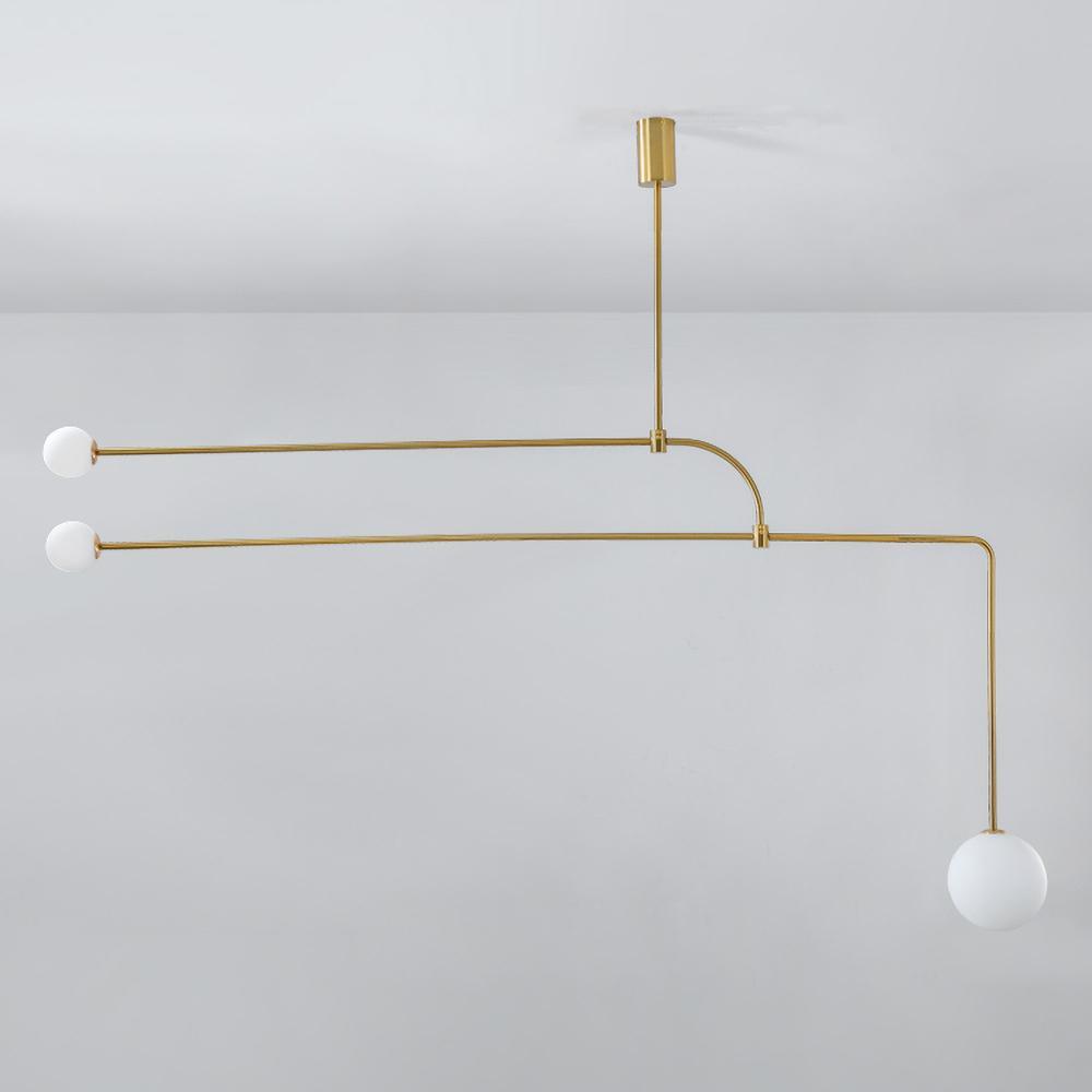 Oslo Opal Glass Globe Chandelier