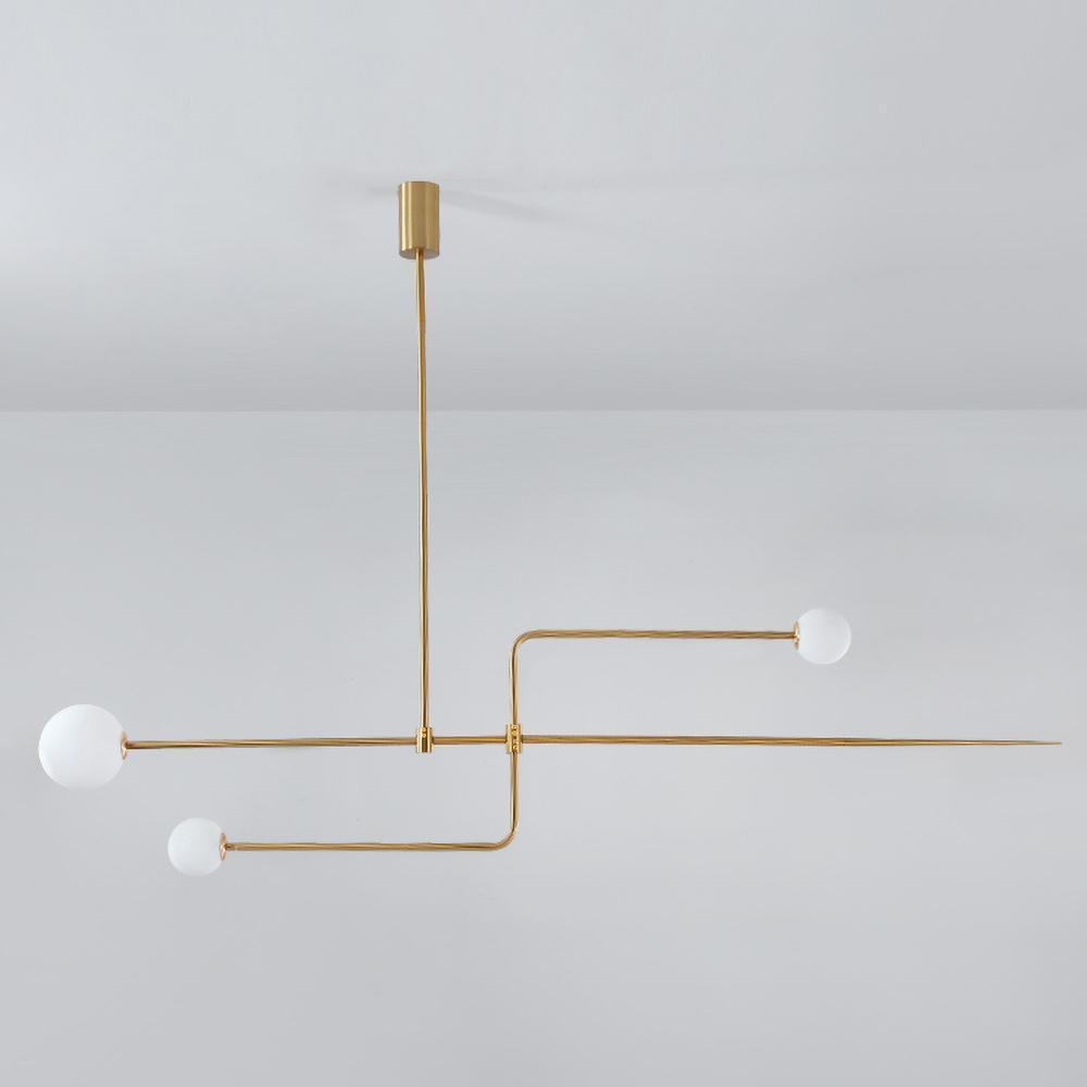 Oslo Opal Glass Globe Chandelier