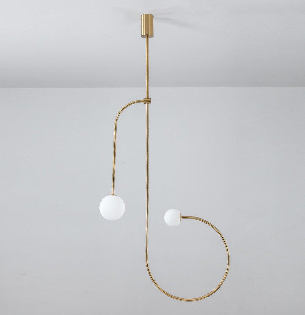 Oslo Opal Glass Globe Chandelier