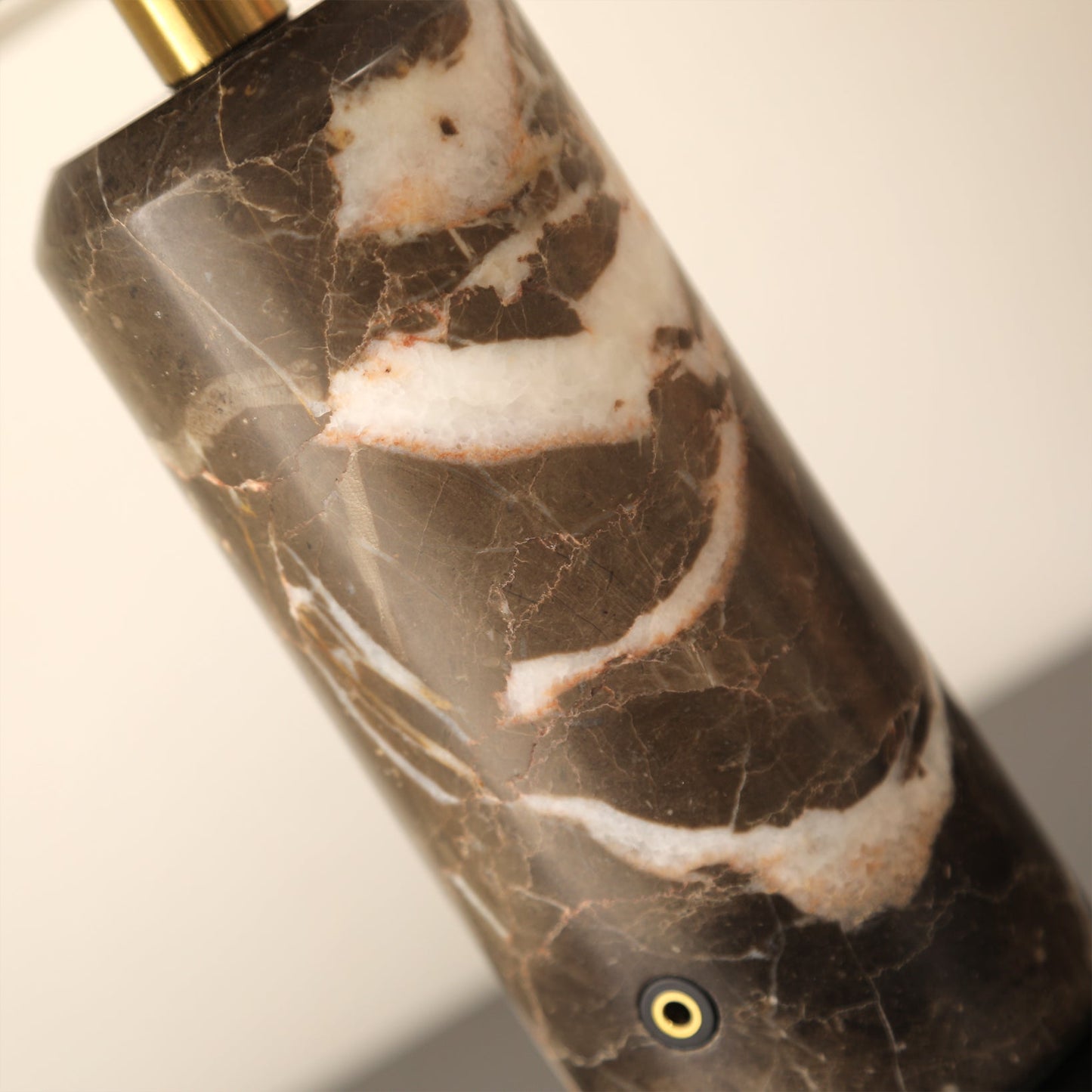 Marble and Glass Cordless Table Lamp