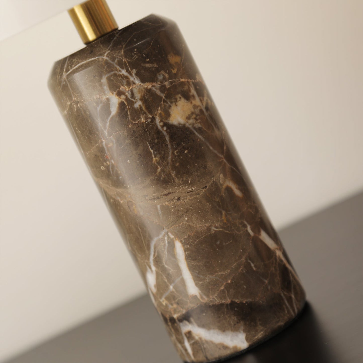Marble and Glass Cordless Table Lamp