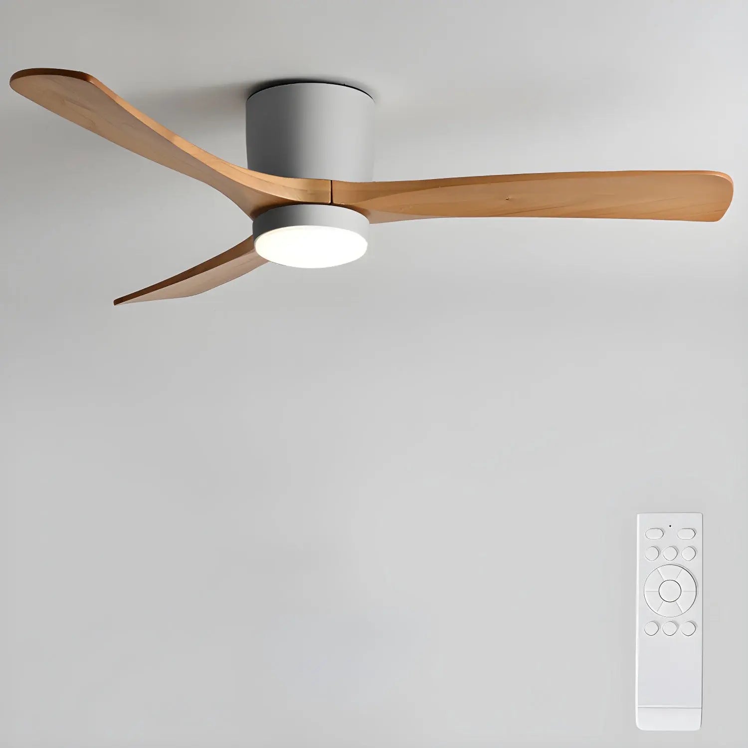 Nordic Wooden Ceiling Fan Light Erbstuk