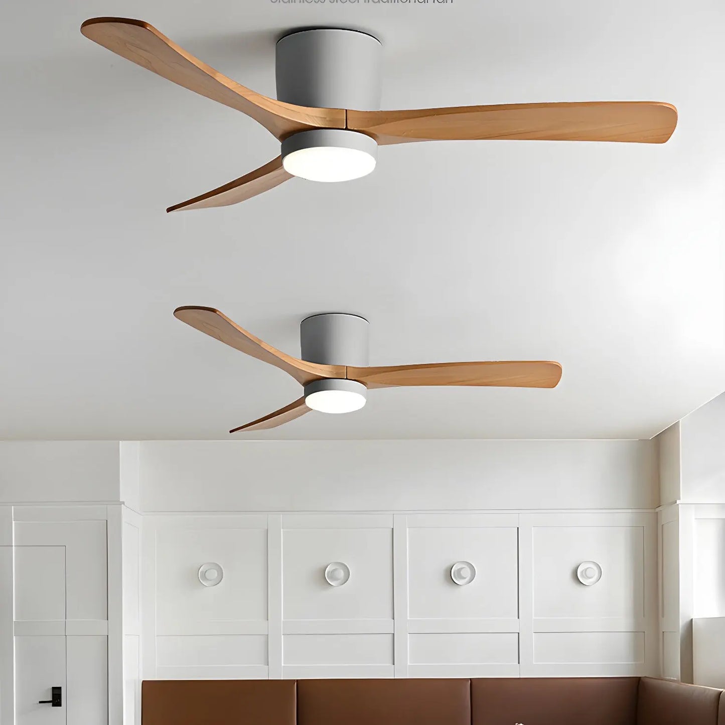 Nordic Wooden Ceiling Fan Light Erbstuk