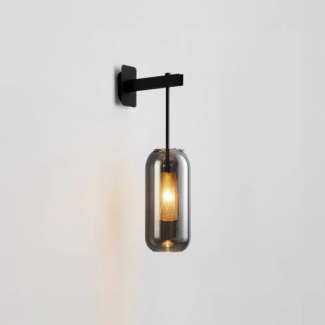 Chiswick Glass Shade Short Arm Wall Light Erbstuk