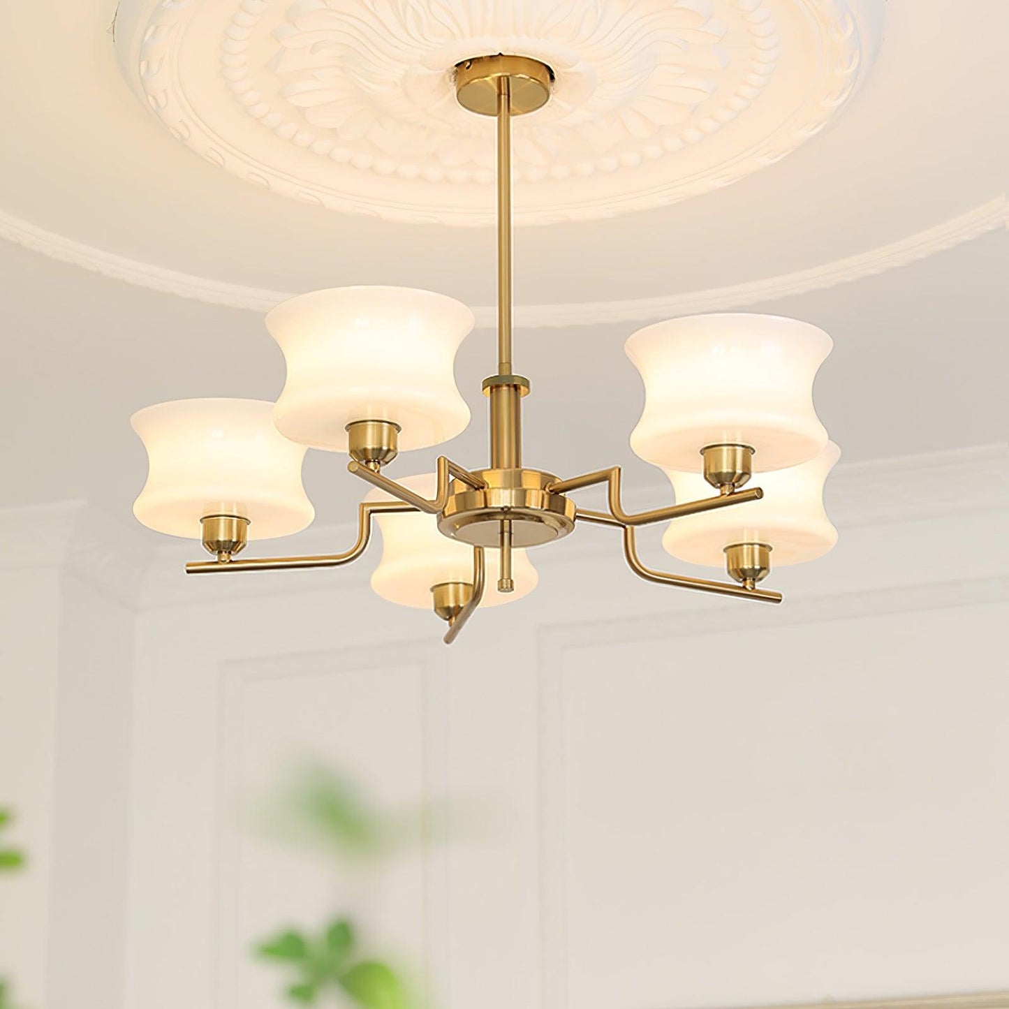 Astoria Art Deco Globe Chandelier