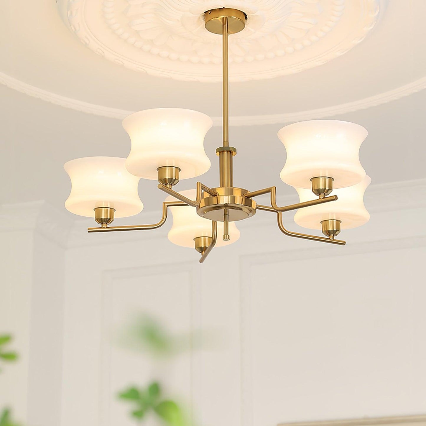 Astoria Art Deco Globe Chandelier
