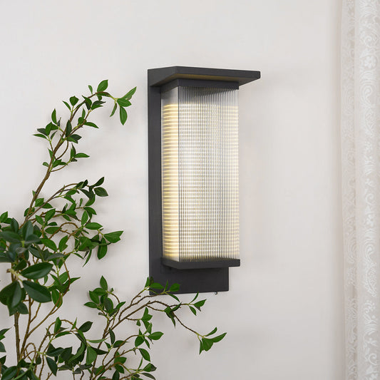 Tall Box Outdoor Wall Sconce