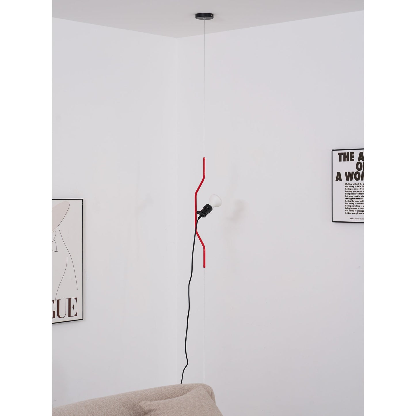 Adjustable Tension Rod Floor to Ceiling Lamp