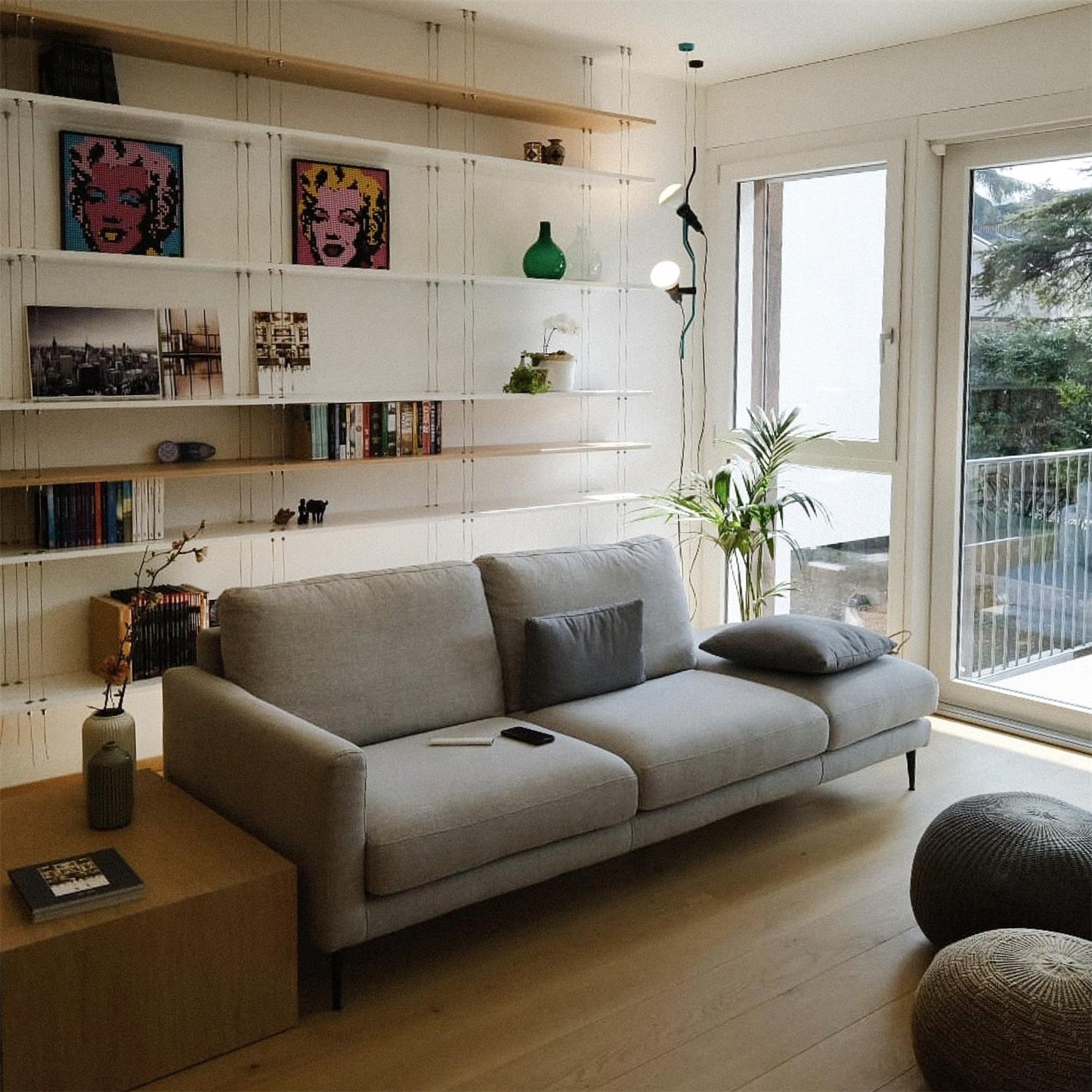 Adjustable Tension Rod Floor to Ceiling Lamp