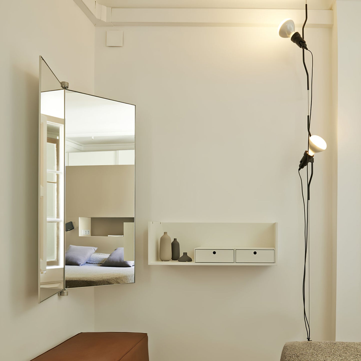 Adjustable Tension Rod Floor to Ceiling Lamp