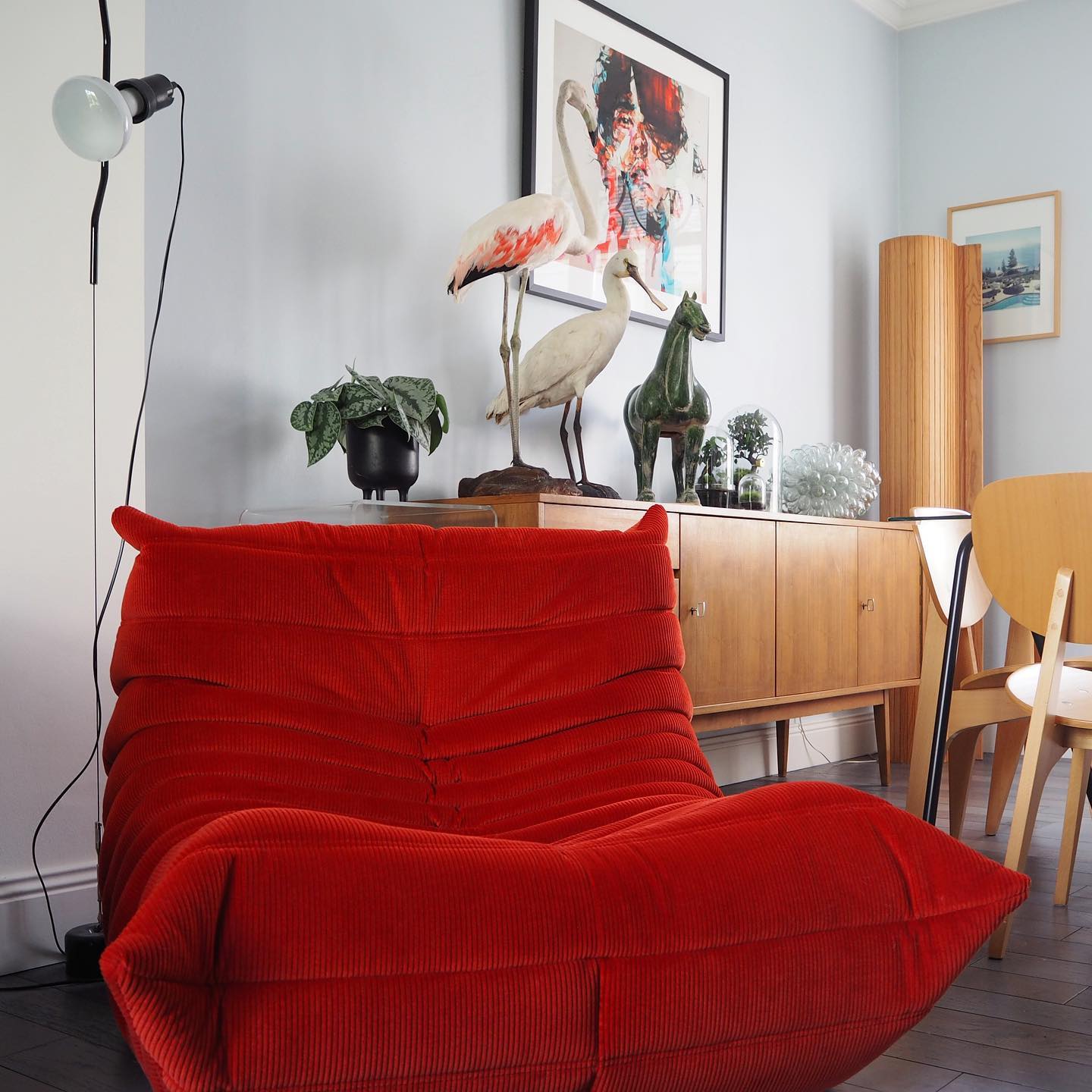 Adjustable Tension Rod Floor to Ceiling Lamp