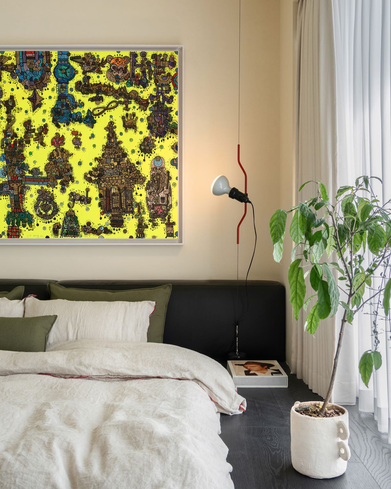 Adjustable Tension Rod Floor to Ceiling Lamp