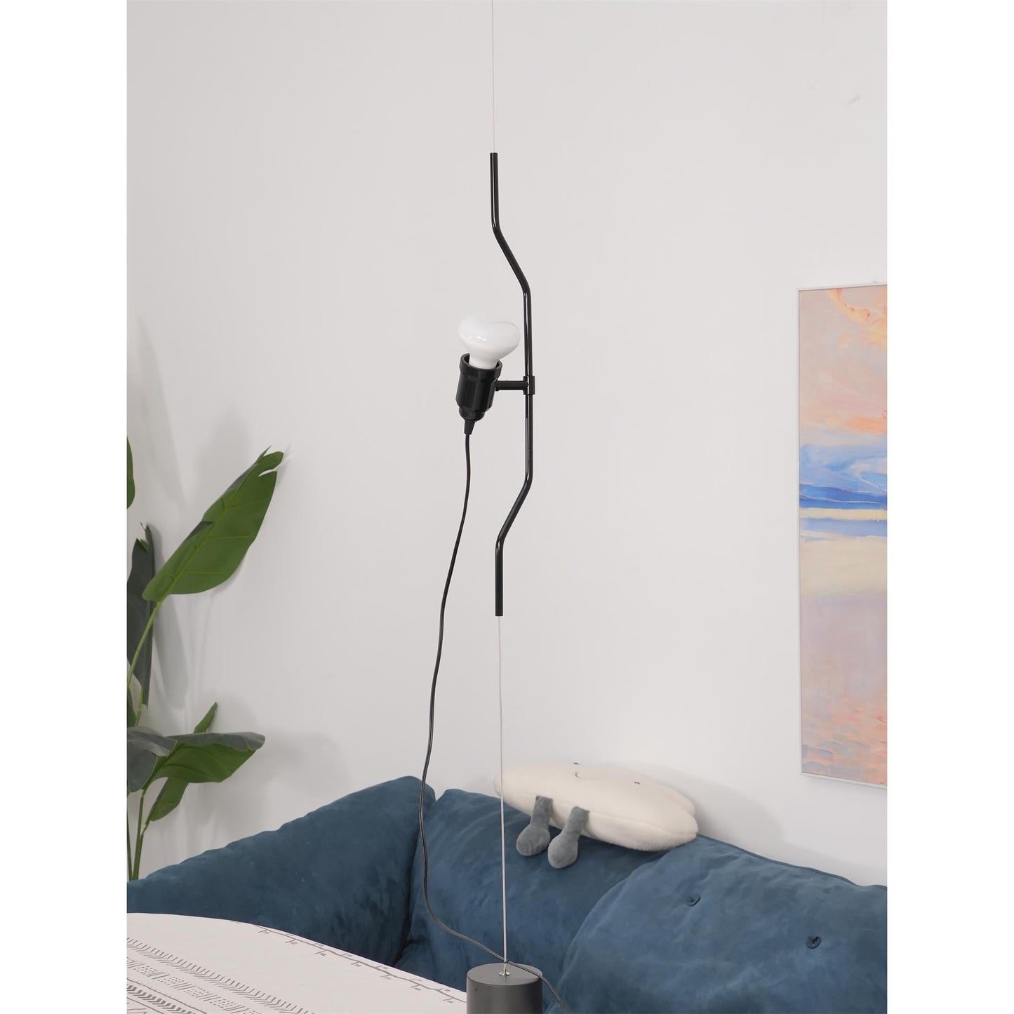 Adjustable Tension Rod Floor to Ceiling Lamp