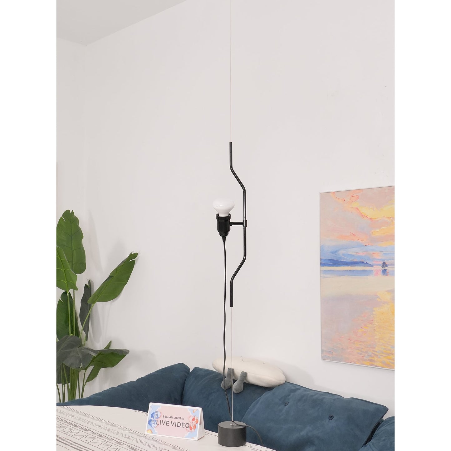 Adjustable Tension Rod Floor to Ceiling Lamp