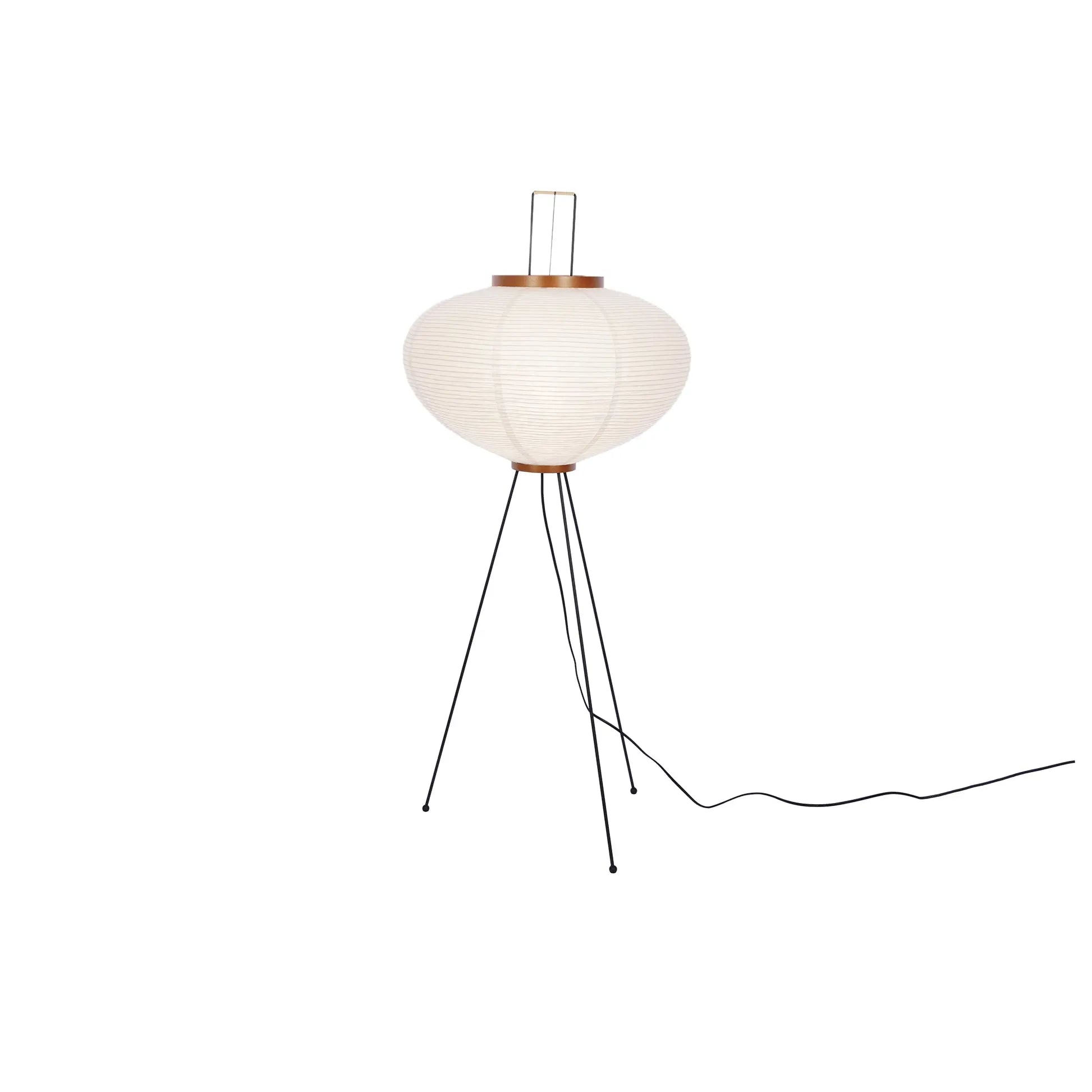 Rice Paper Lantern Floor Lamp — Sculptural Tripod Ambient Light for Living Room, Bedroom, Study and Reading Corner, Soft-Glow Paper Shade Floor Lamp Erbstuk