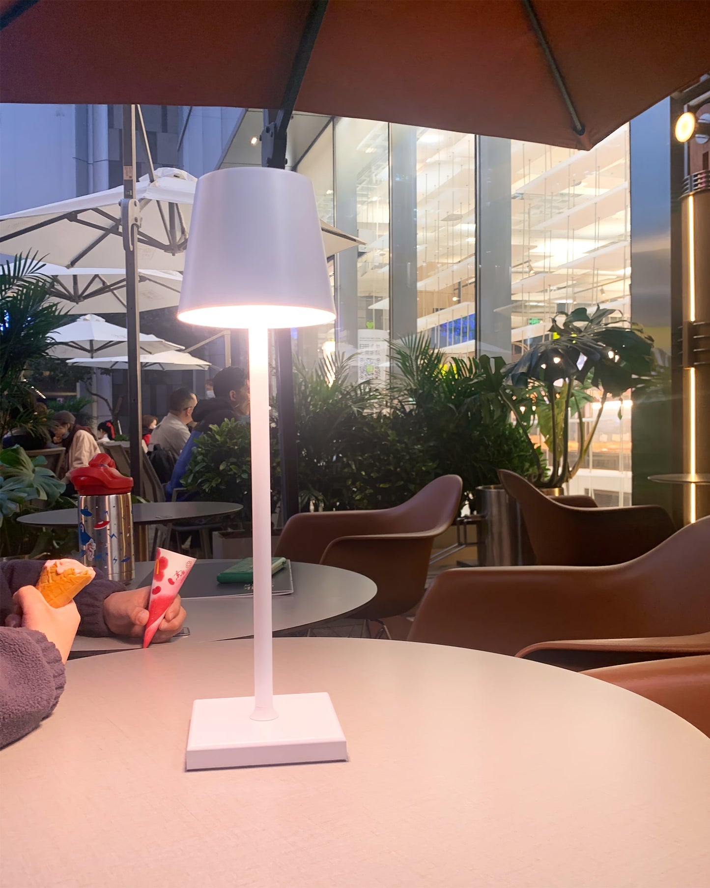 Aluminium Dome Cordless Table Lamp