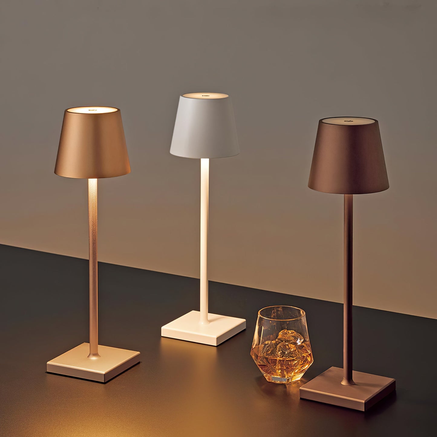 Aluminium Dome Cordless Table Lamp