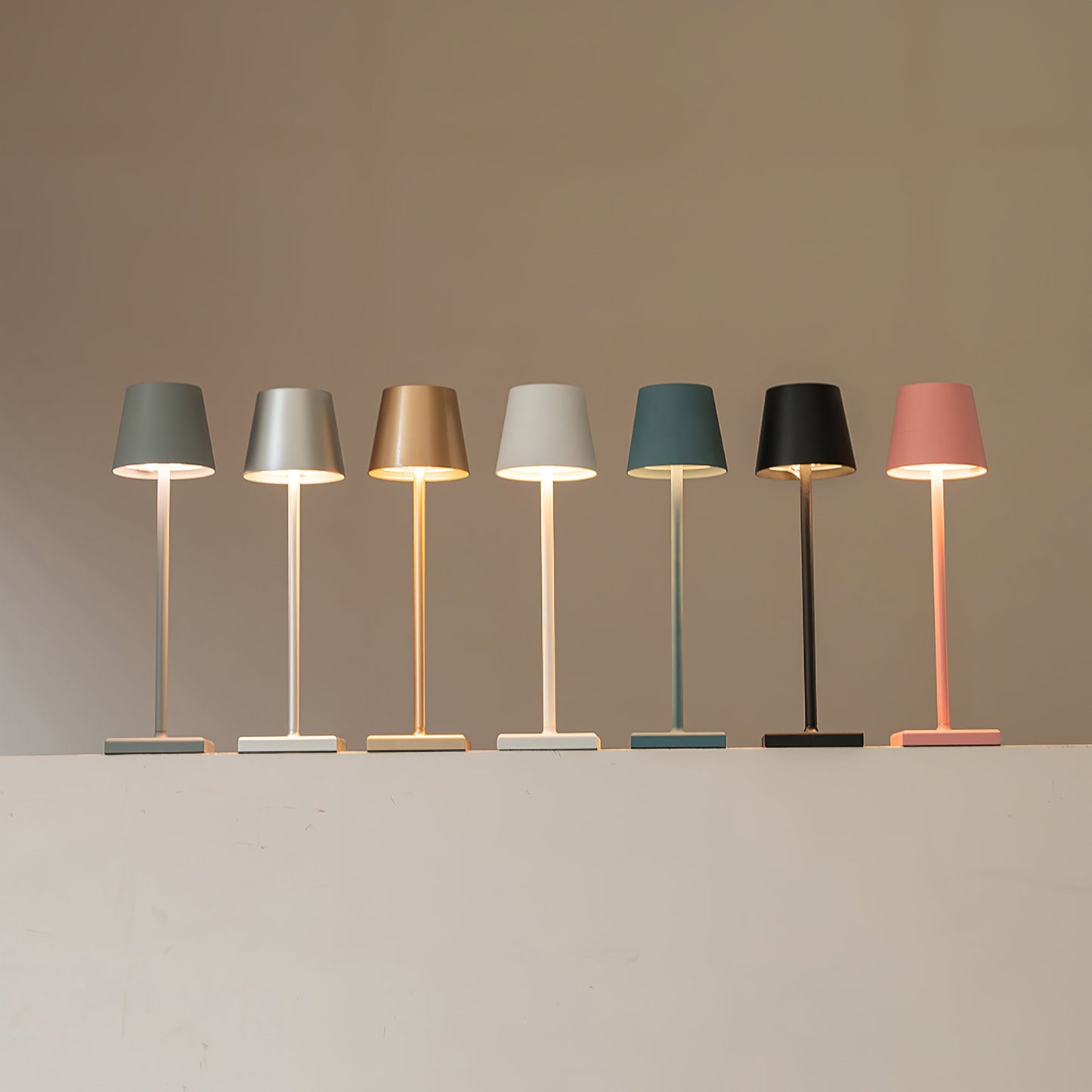 Aluminium Dome Cordless Table Lamp