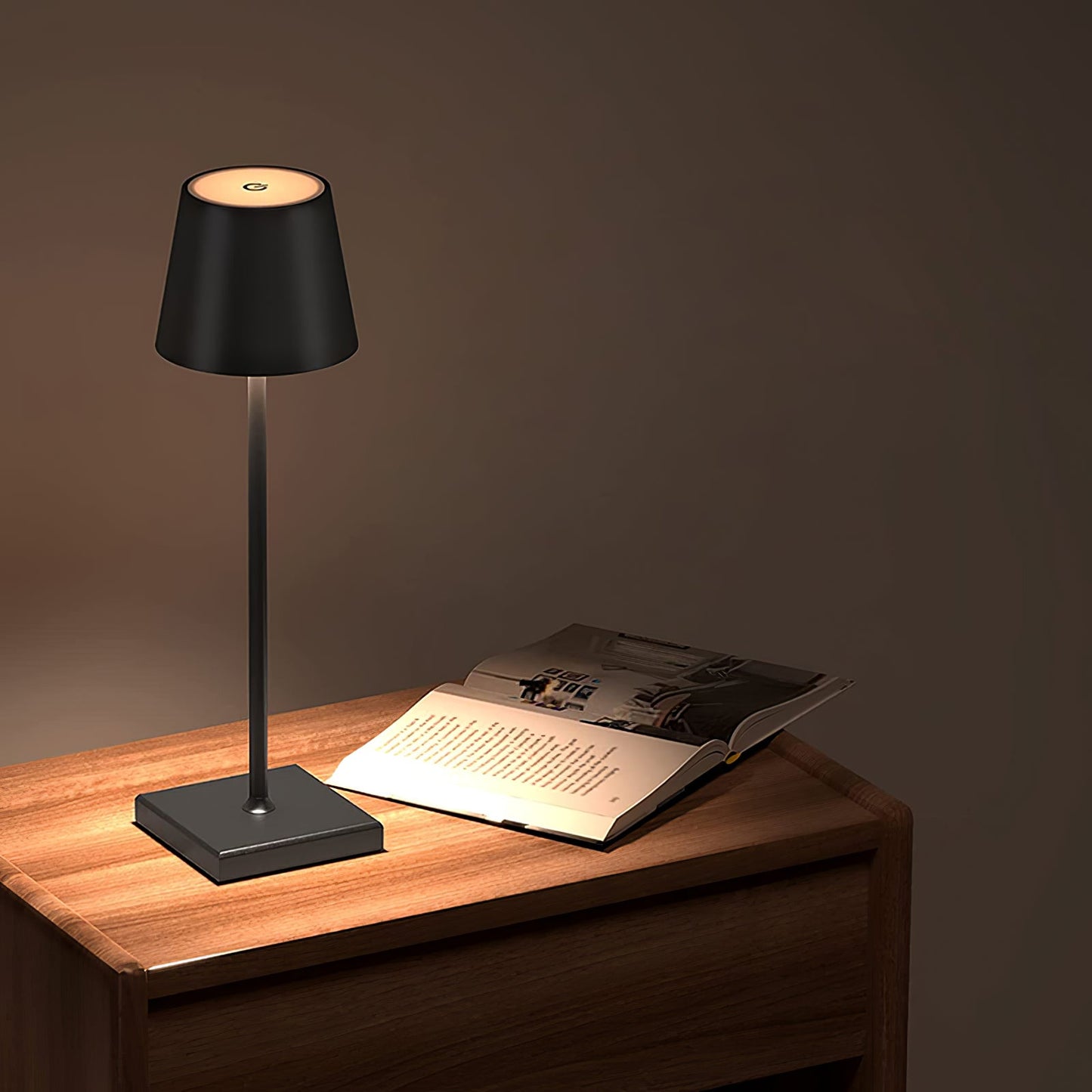 Aluminium Dome Cordless Table Lamp