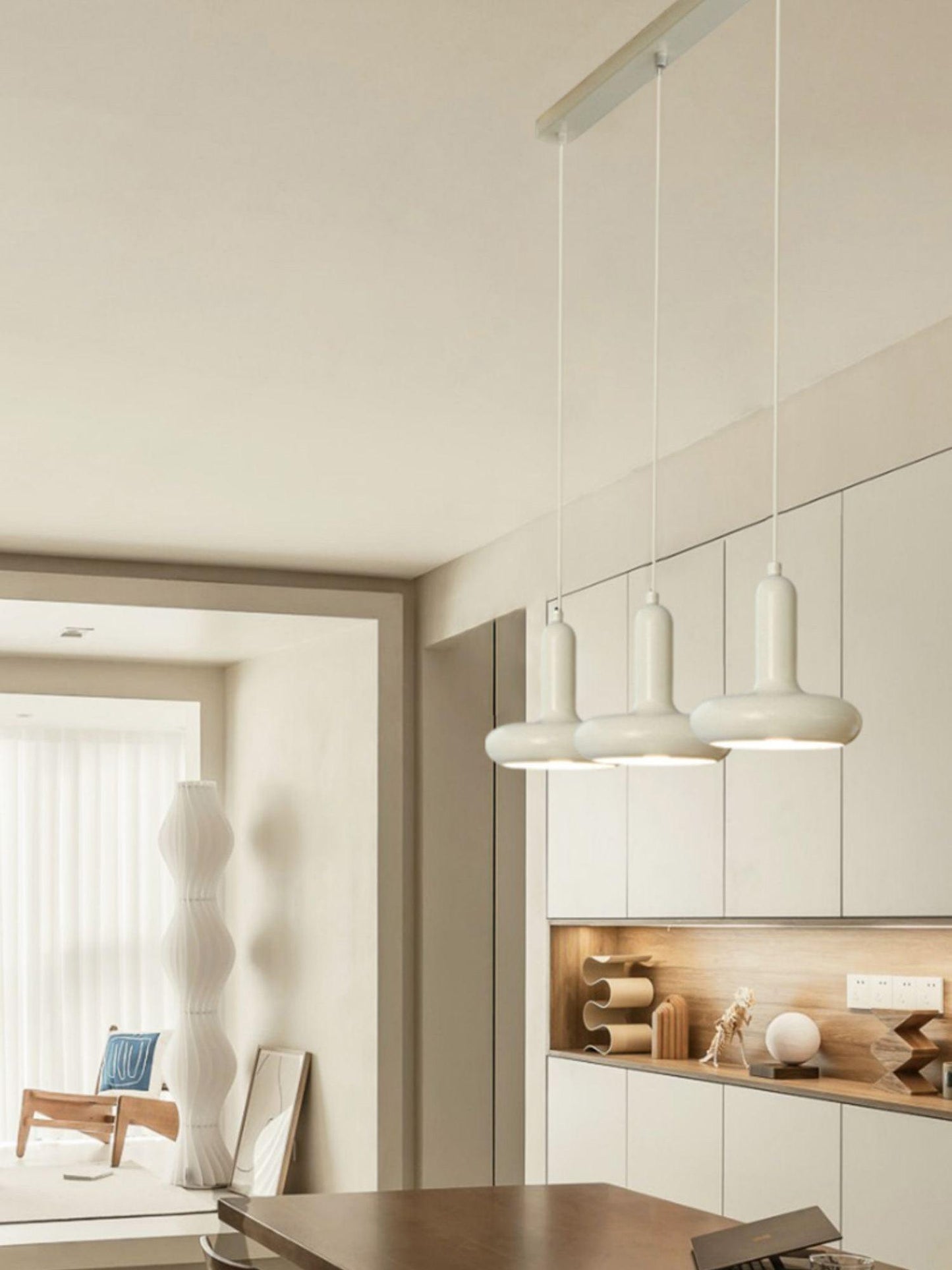 Odense Cream Metal Pendant Light