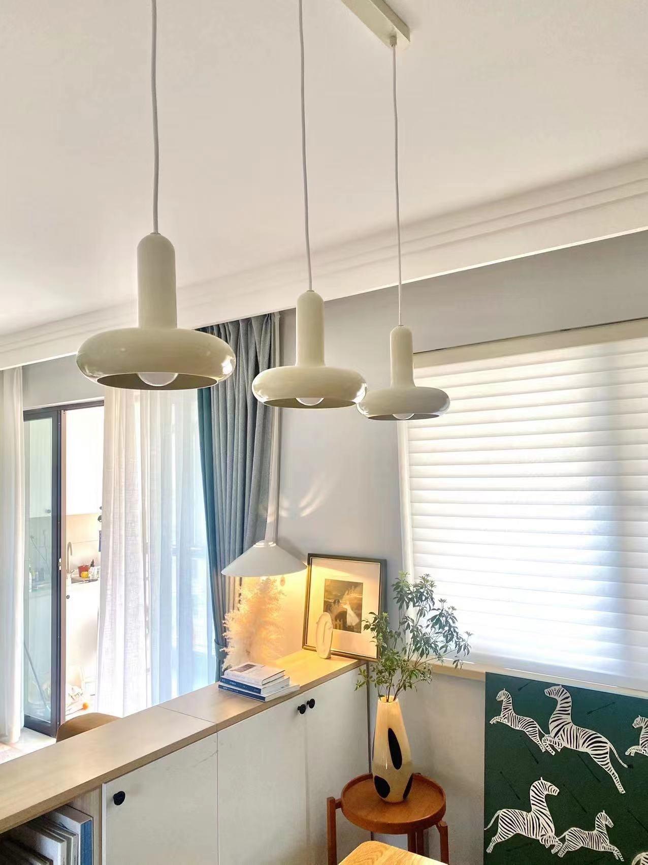 Odense Cream Metal Pendant Light