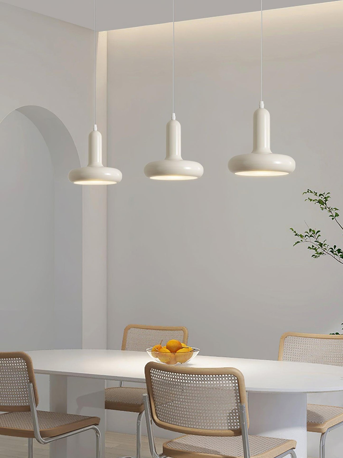 Odense Cream Metal Pendant Light