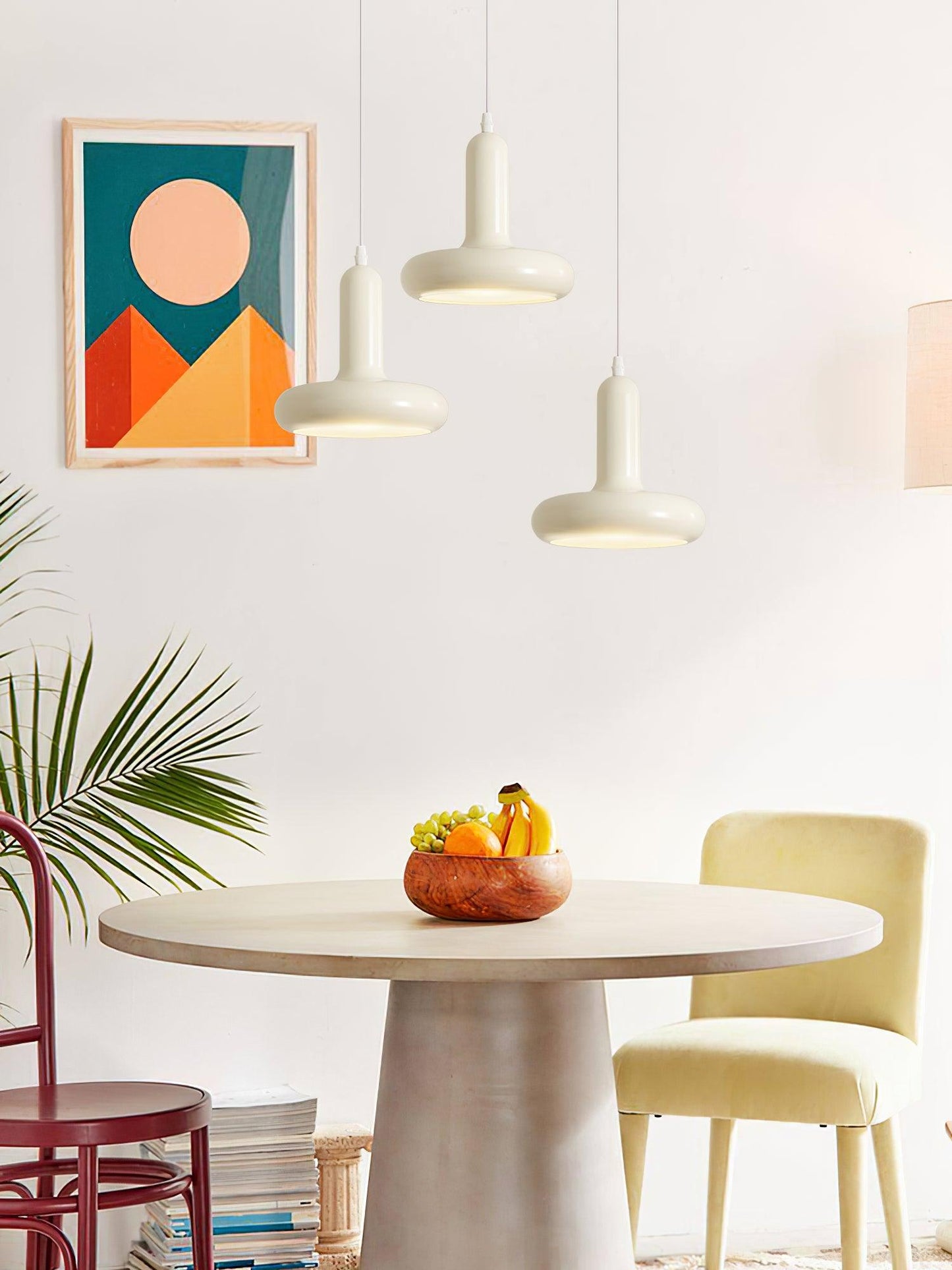 Odense Cream Metal Pendant Light