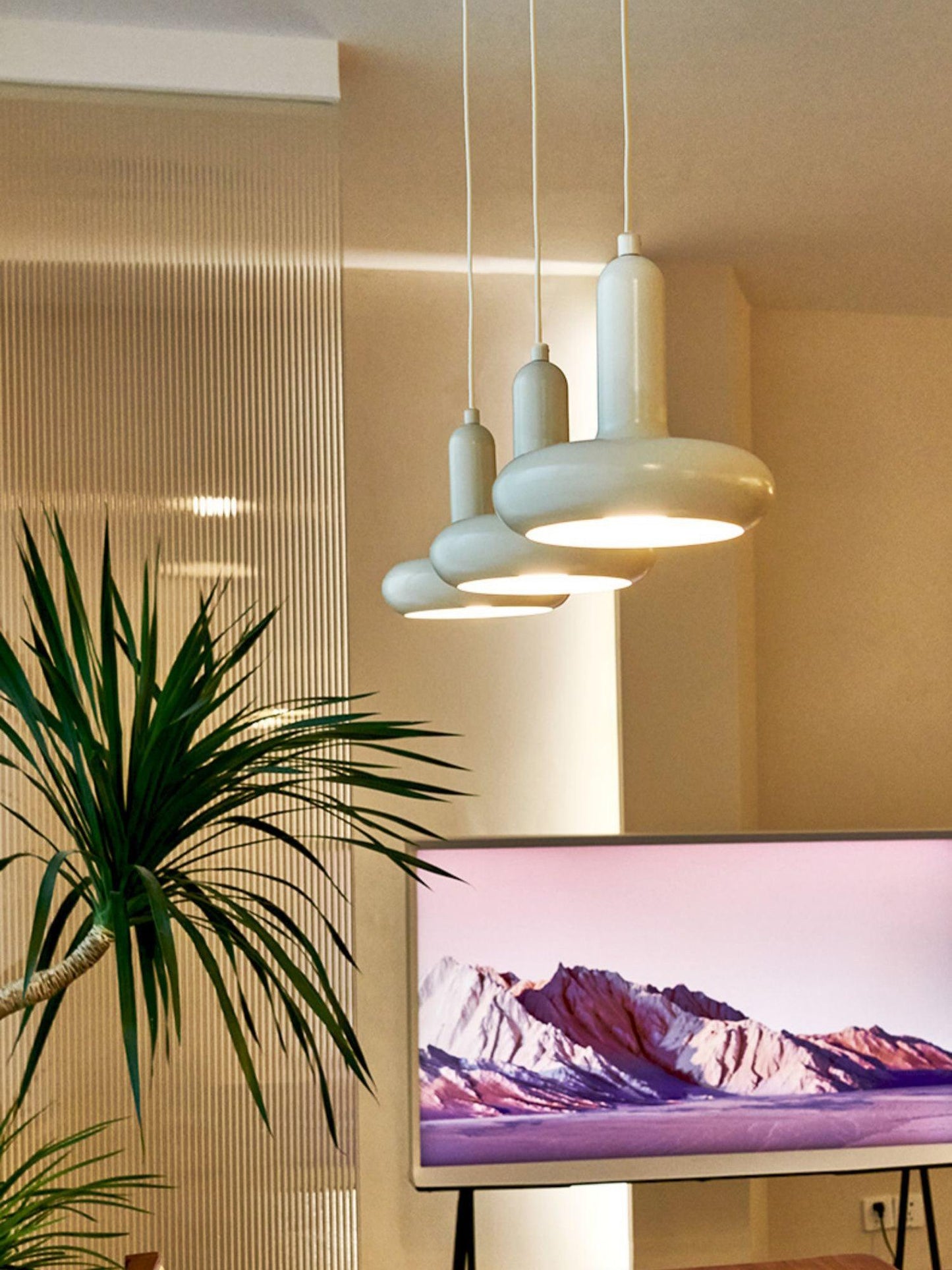 Odense Cream Metal Pendant Light