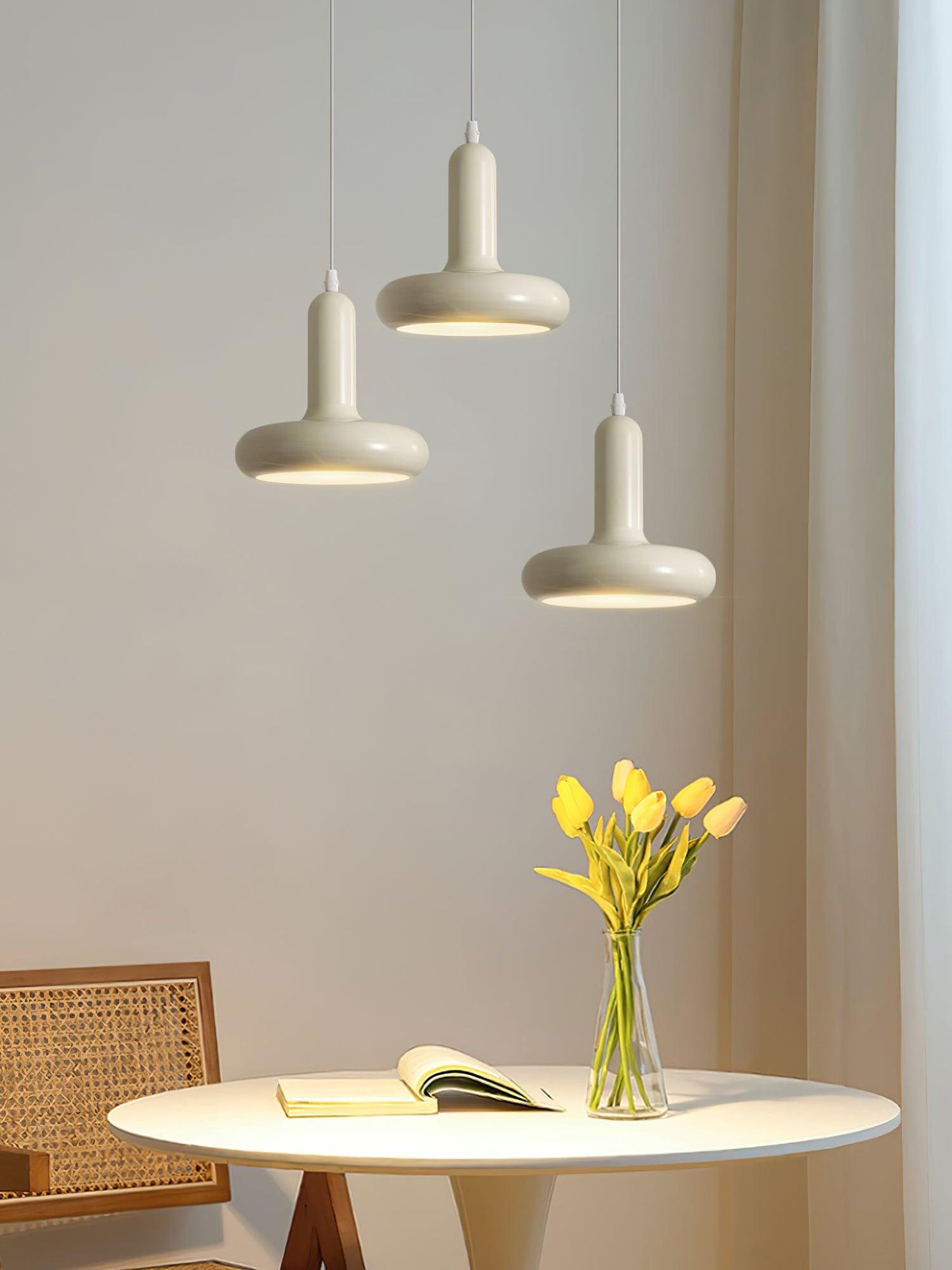 Odense Cream Metal Pendant Light