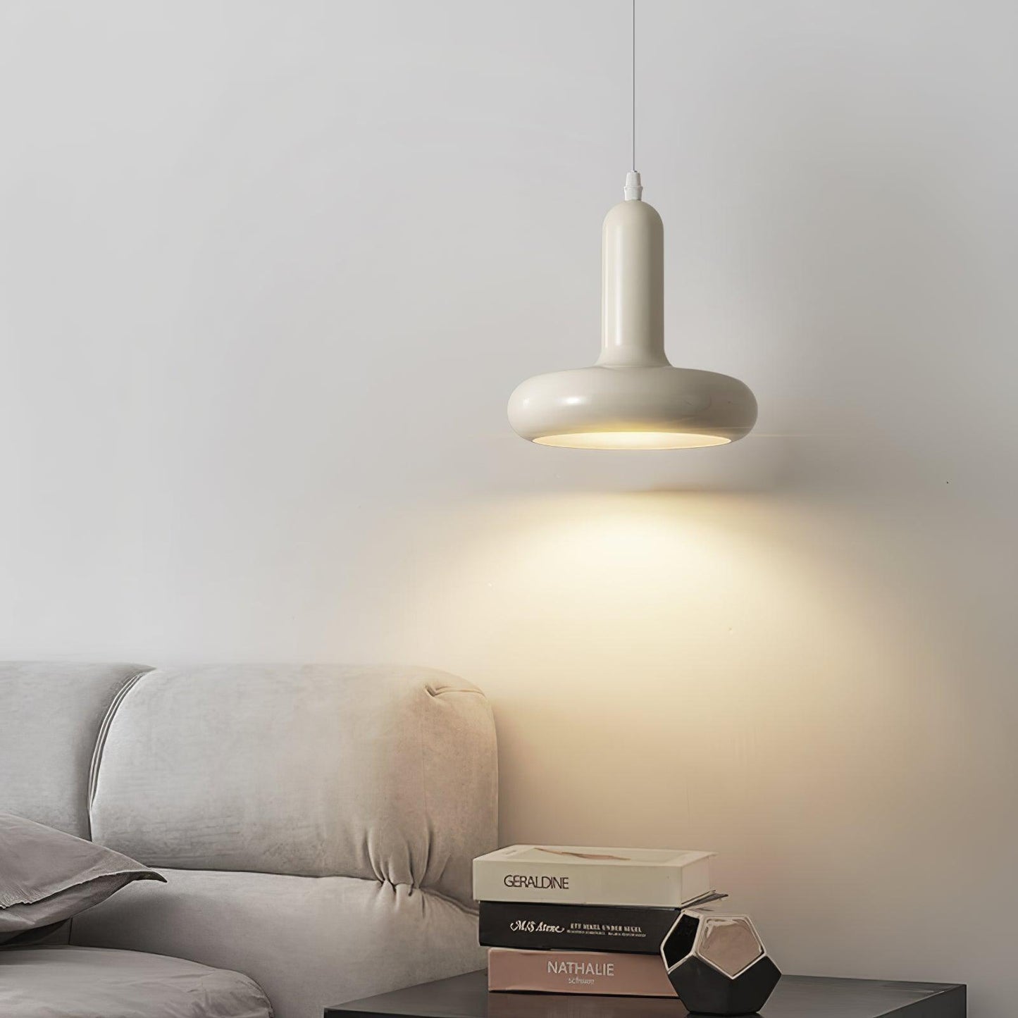 Odense Cream Metal Pendant Light