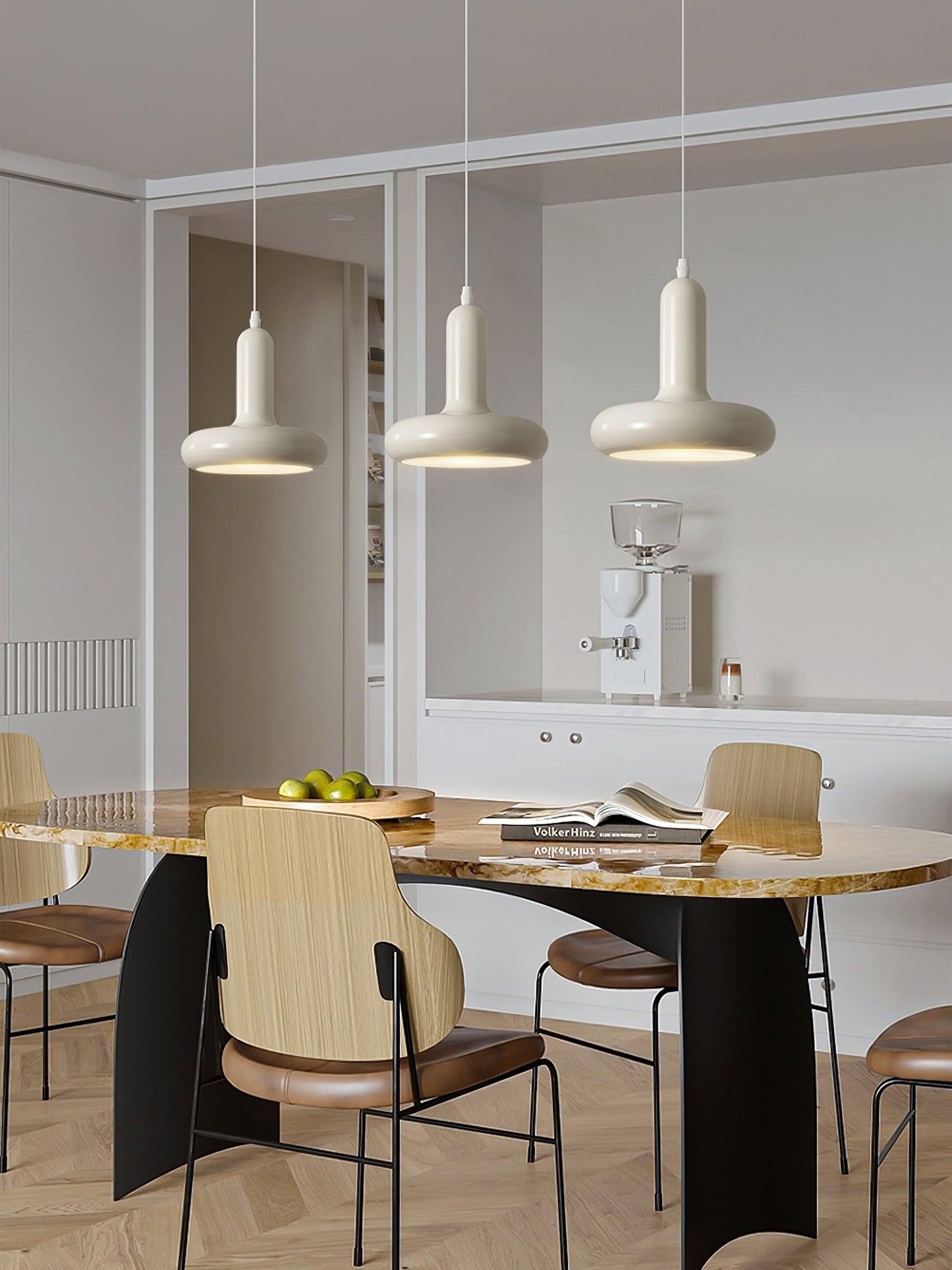 Odense Cream Metal Pendant Light