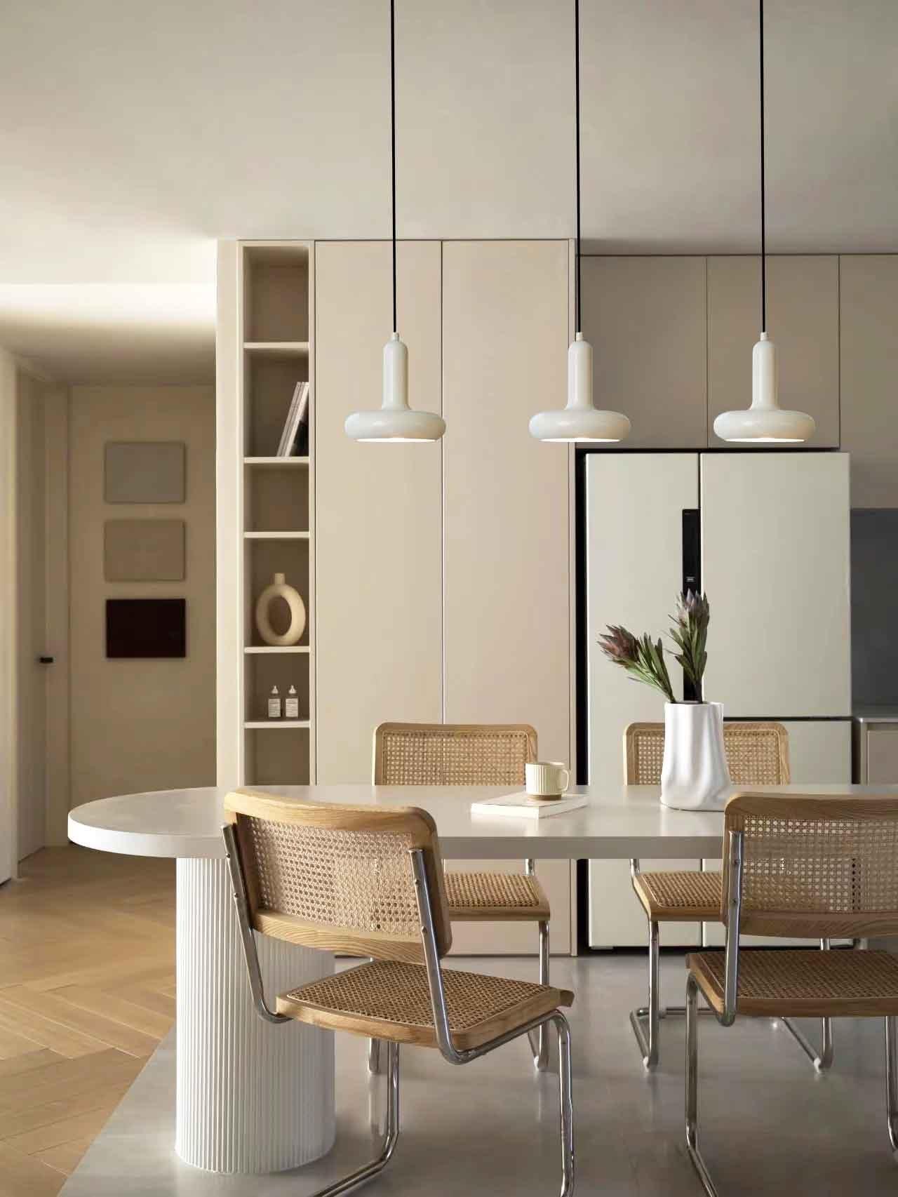 Odense Cream Metal Pendant Light