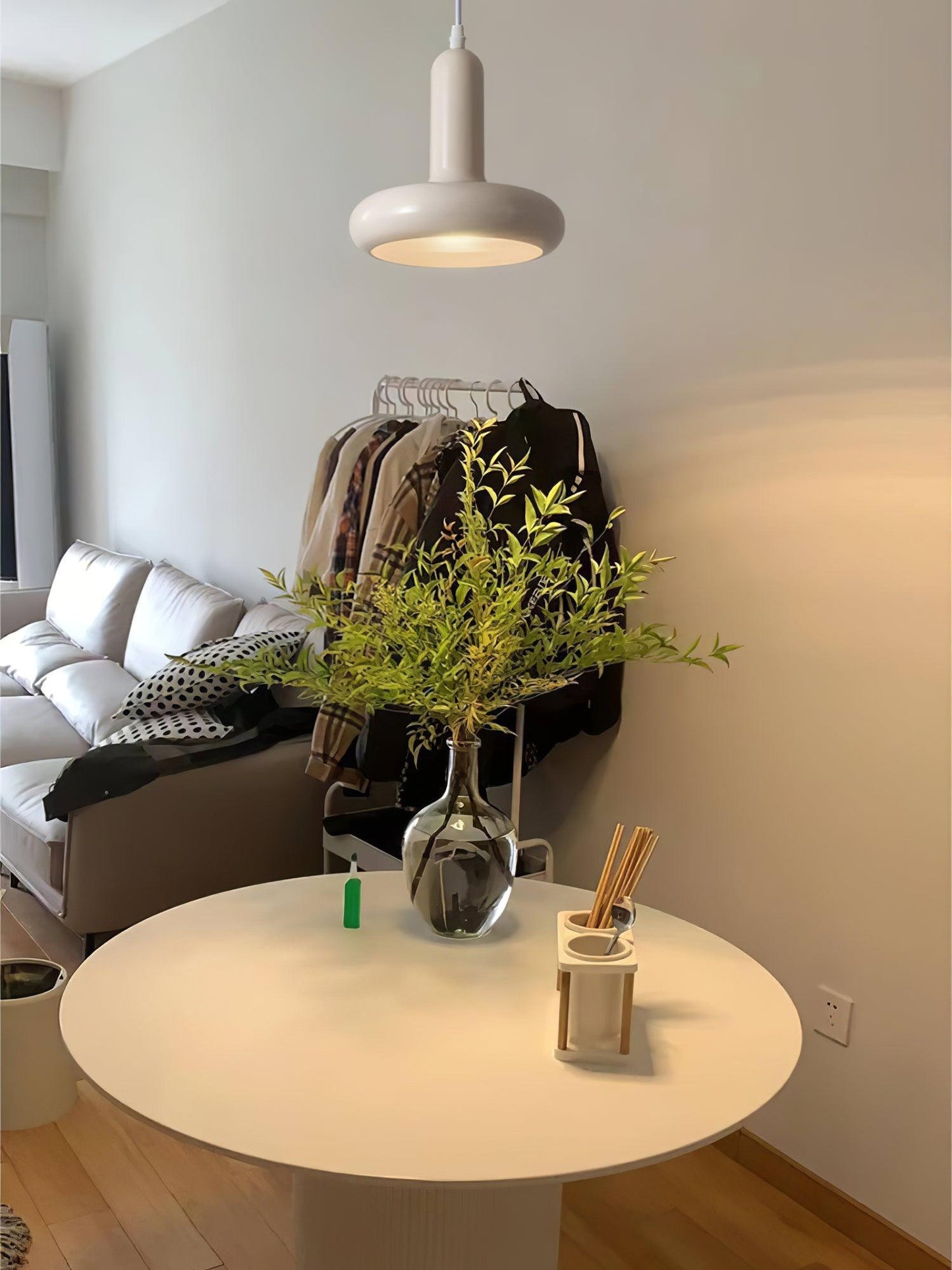 Odense Cream Metal Pendant Light