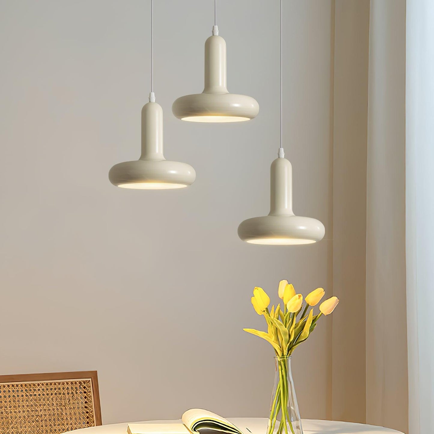 Odense Cream Metal Pendant Light