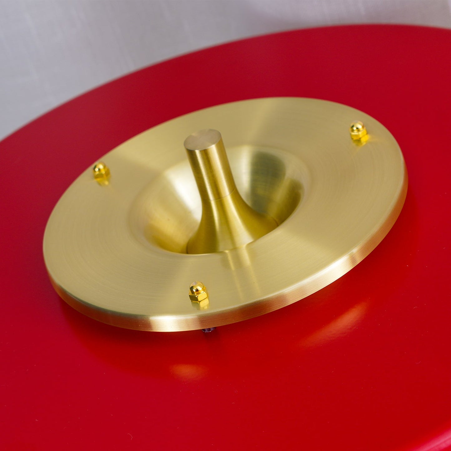 Spun Metal Pull Chain Table Lamp