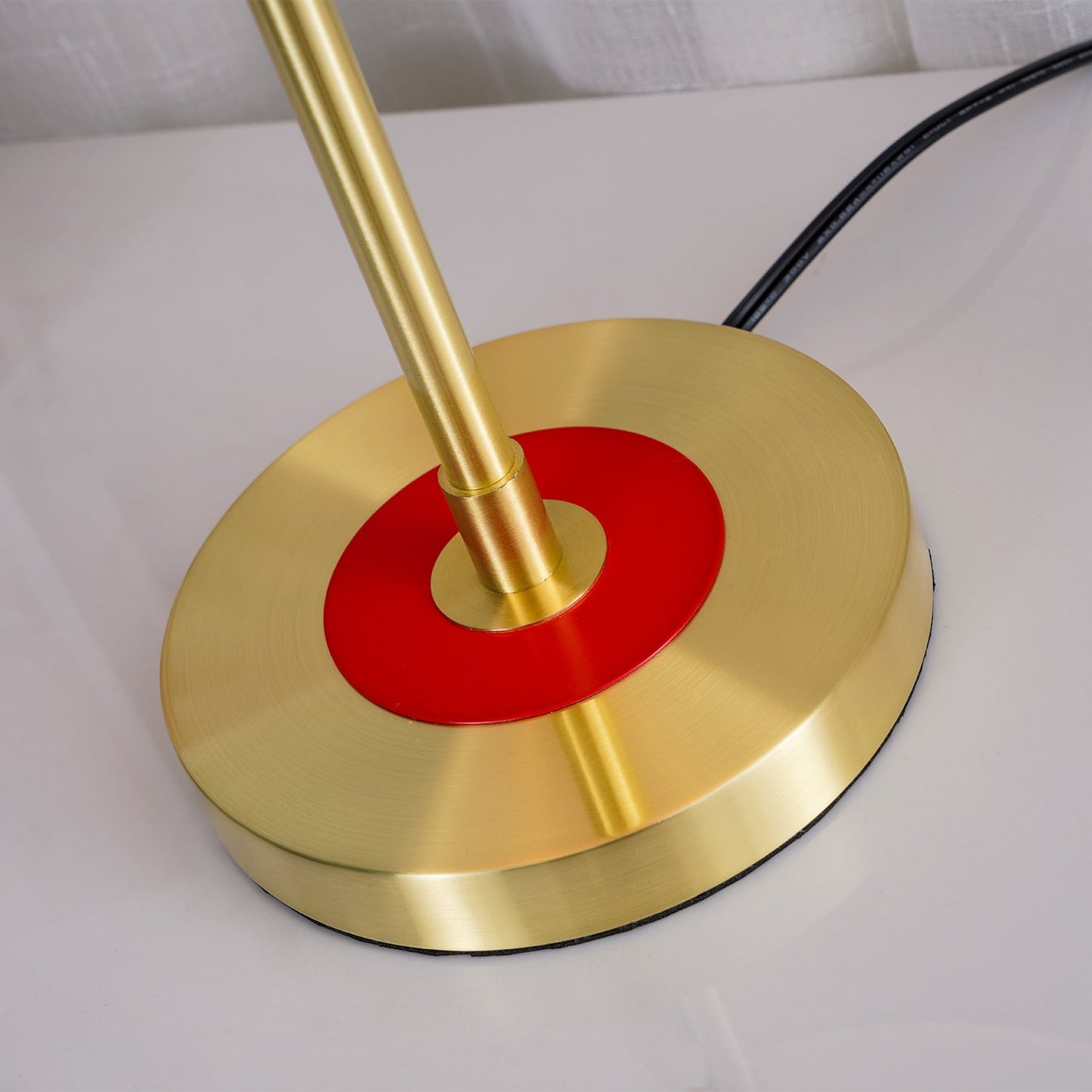 Spun Metal Pull Chain Table Lamp