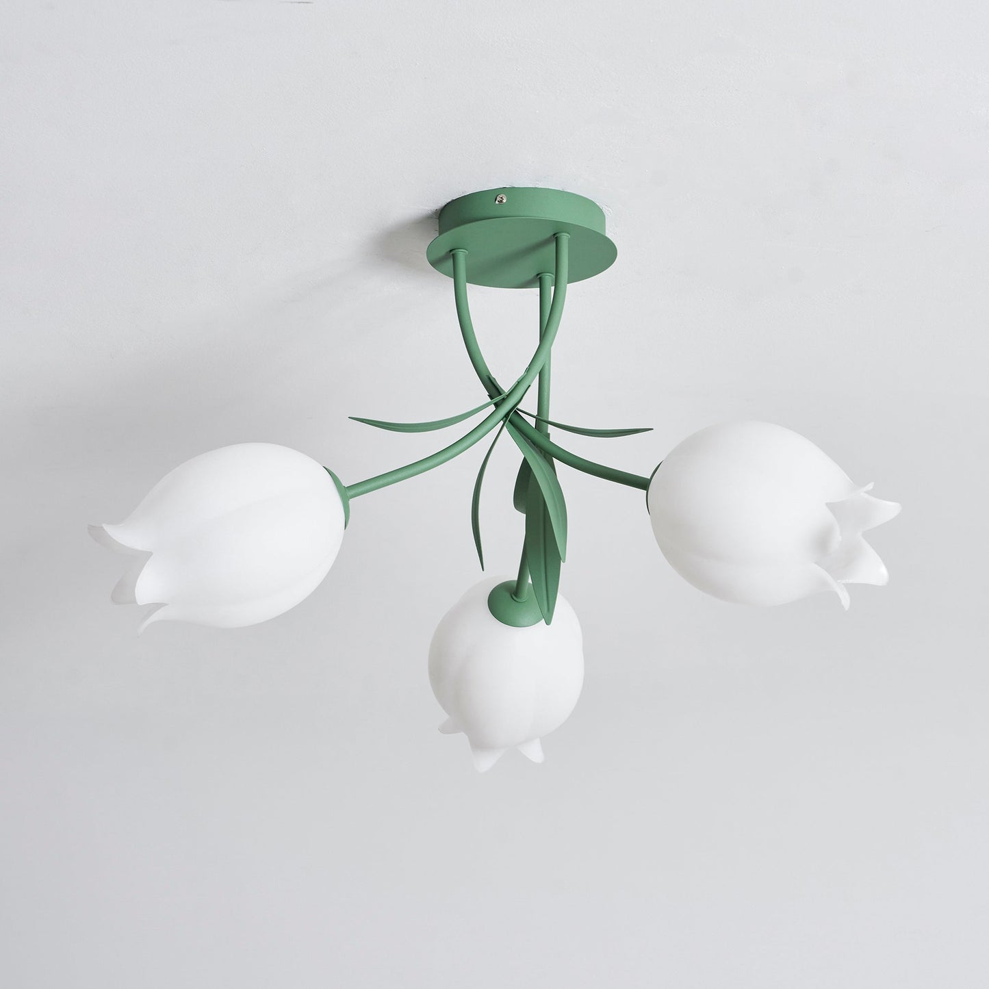 Bell Flower Branch Semi-Flush Ceiling Light — Multi-Head