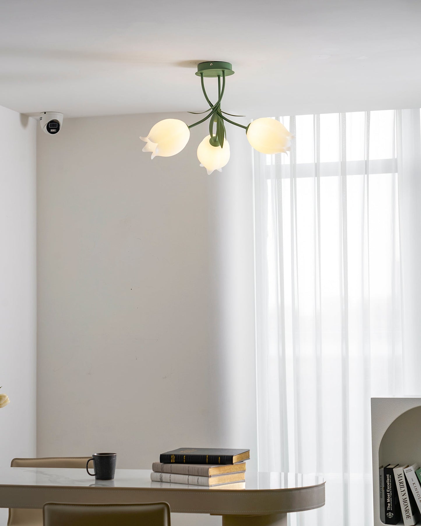 Bell Flower Branch Semi-Flush Ceiling Light — Multi-Head
