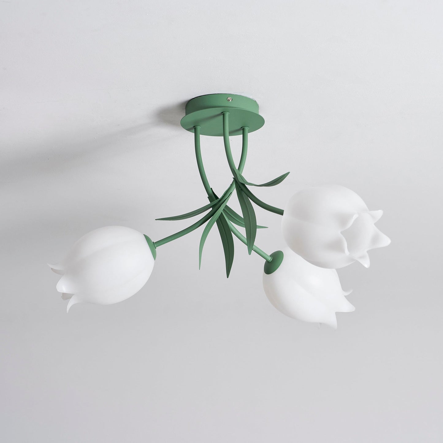 Bell Flower Branch Semi-Flush Ceiling Light — Multi-Head