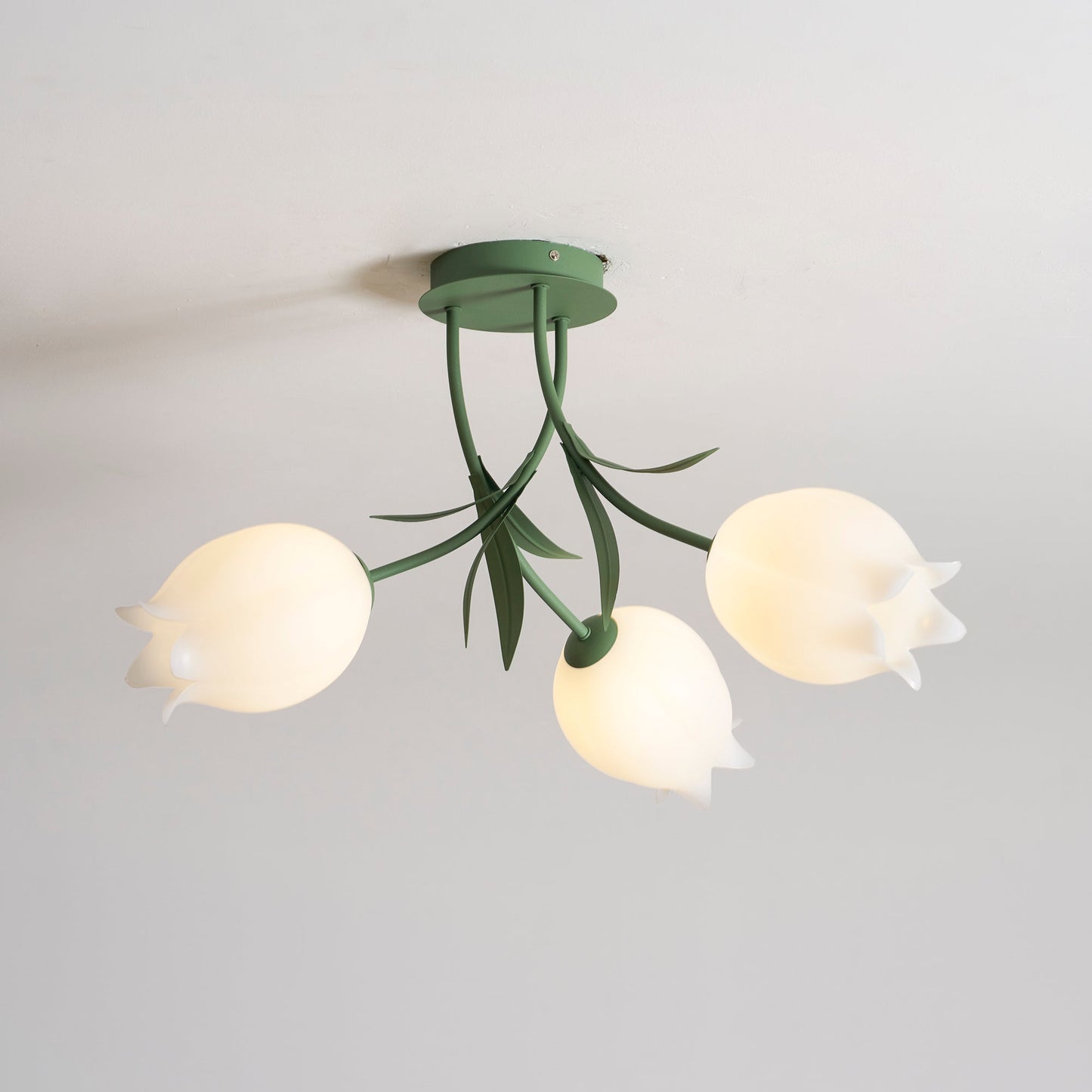 Bell Flower Branch Semi-Flush Ceiling Light — Multi-Head