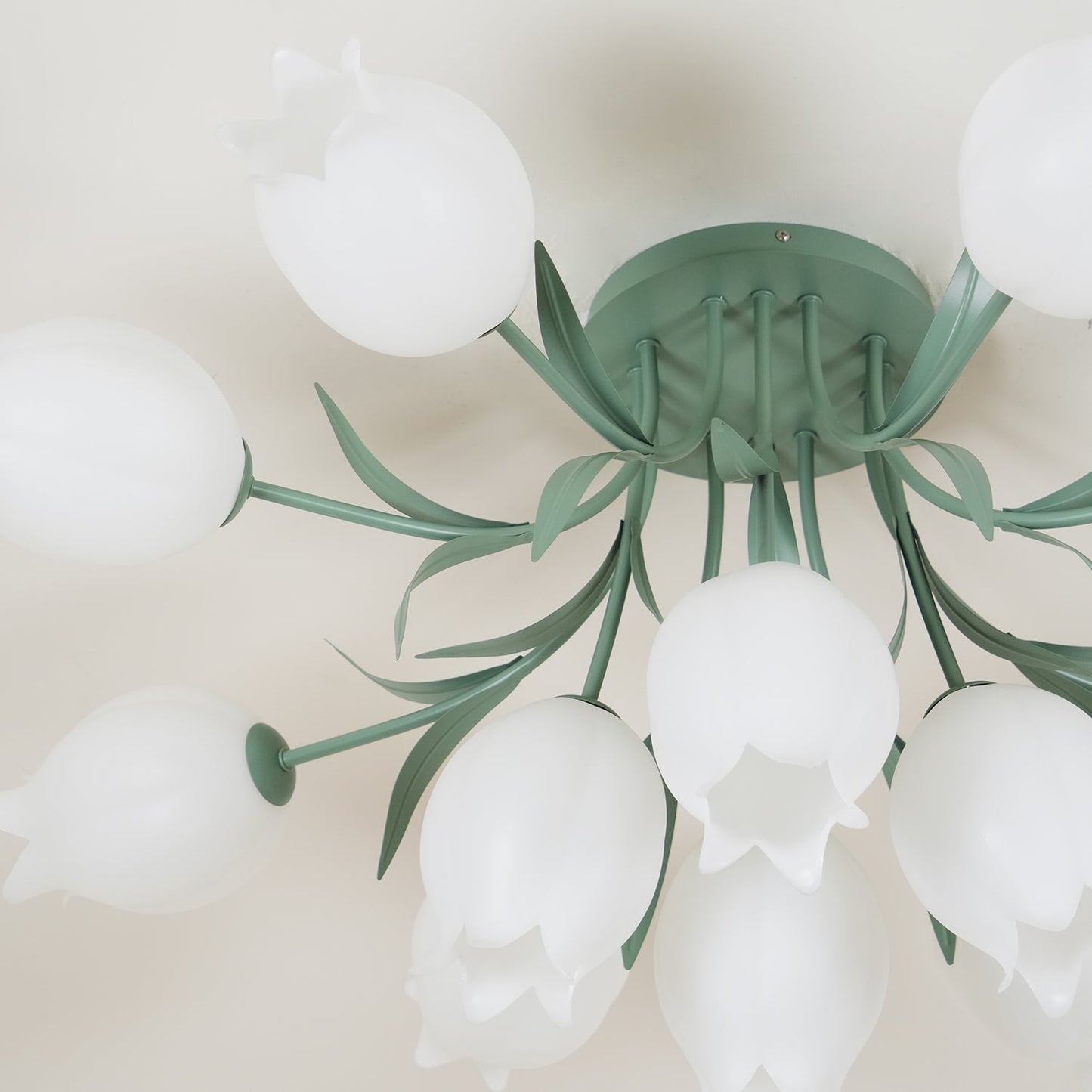 Bell Flower Branch Semi-Flush Ceiling Light — Multi-Head