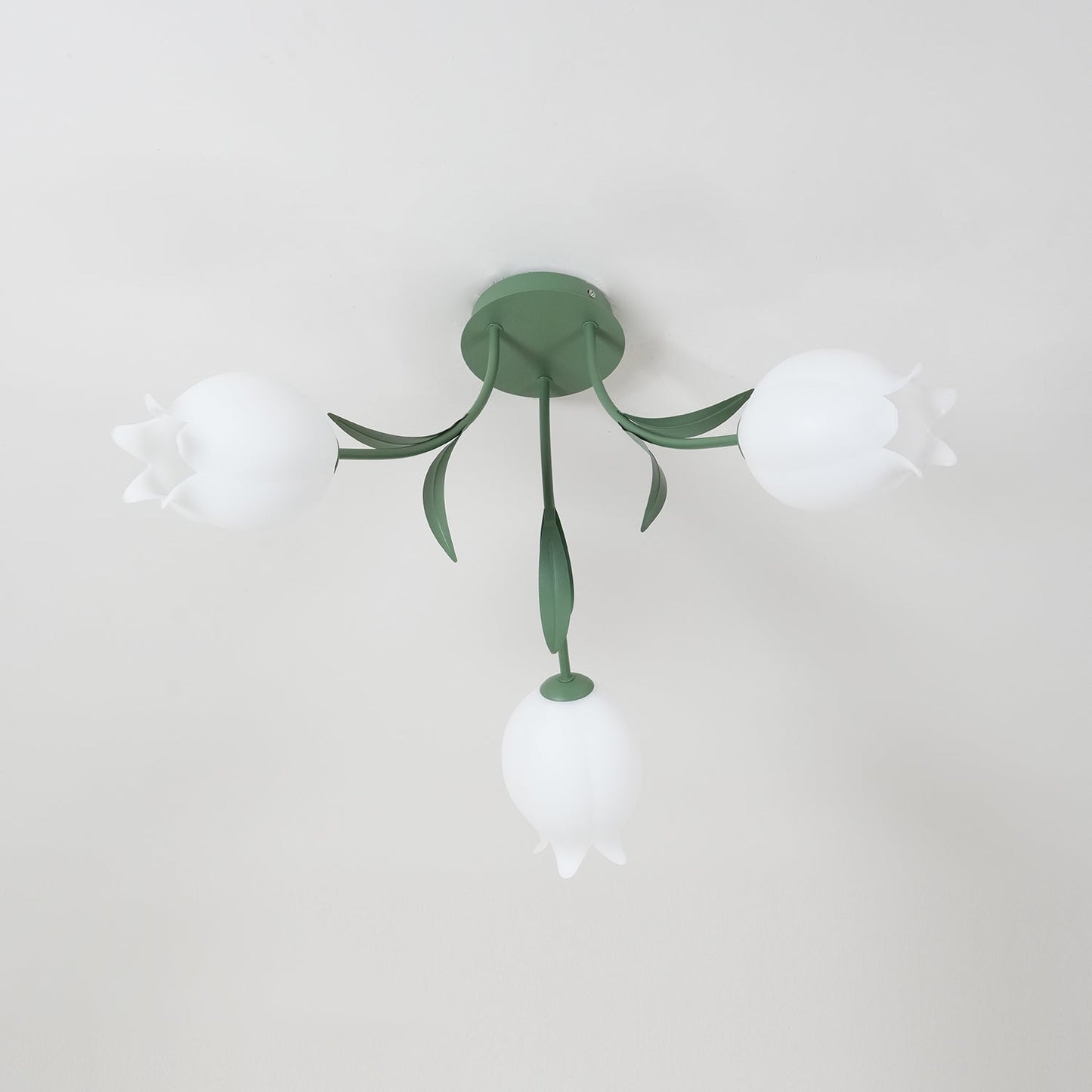 Bell Flower Branch Semi-Flush Ceiling Light — Multi-Head