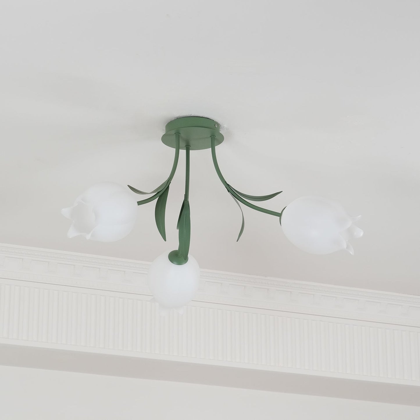 Bell Flower Branch Semi-Flush Ceiling Light — Multi-Head