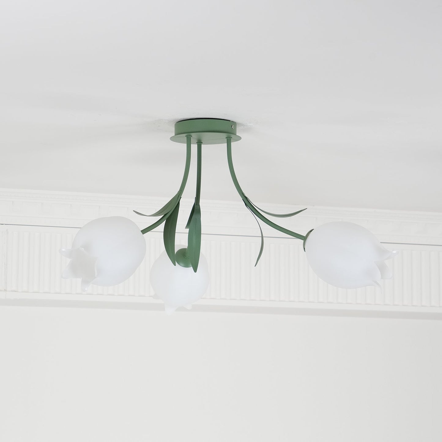 Bell Flower Branch Semi-Flush Ceiling Light — Multi-Head