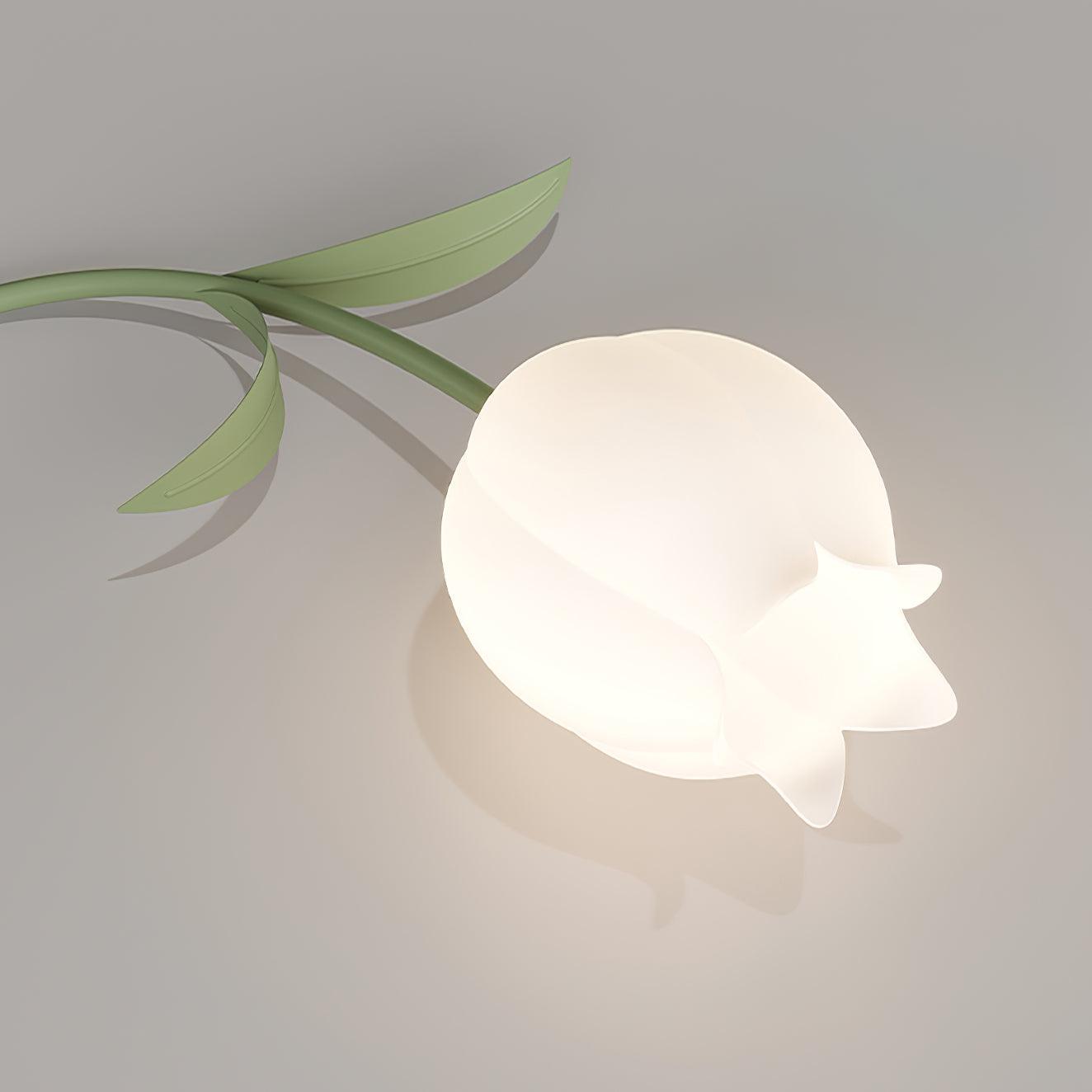 Bell Flower Branch Semi-Flush Ceiling Light — Multi-Head