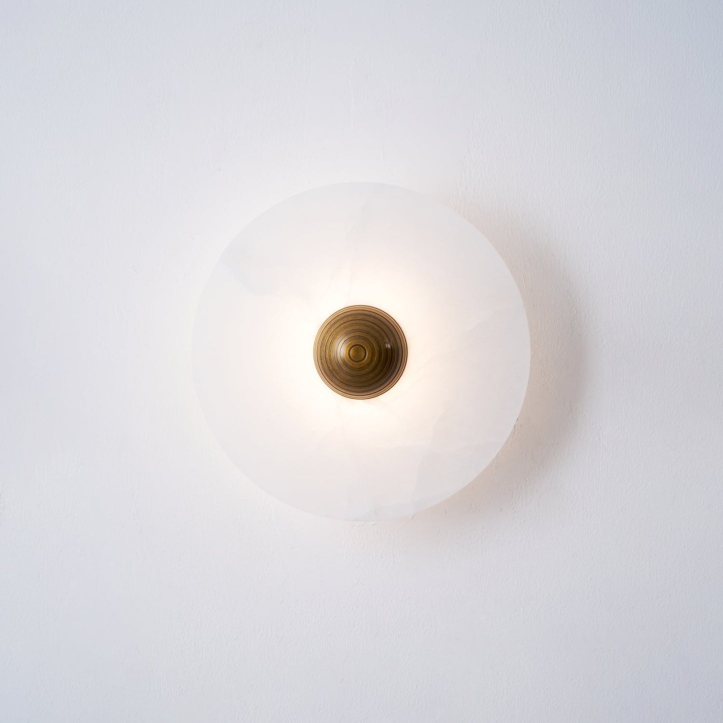 Alabaster Disc Wall Sconce